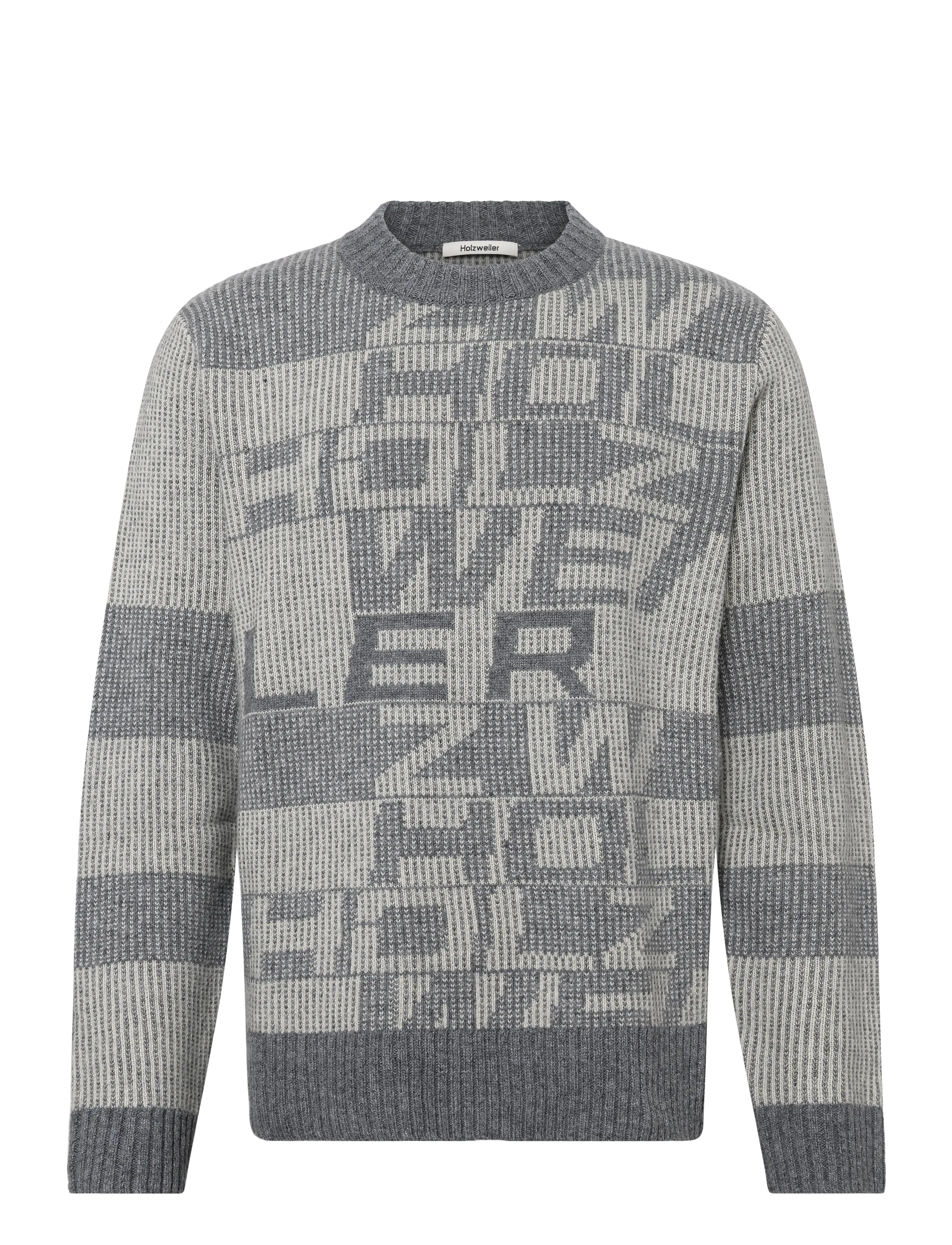 HOLZWEILER Lev Logo Crewneck Sweater - Nach Anlass kaufen - GREY MIX / grey