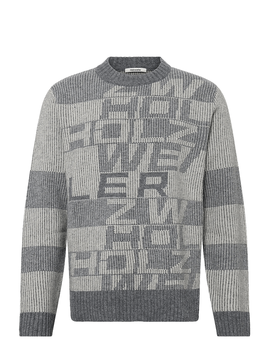HOLZWEILER - Lev Logo Crewneck Sweater - rundhals - grey mix - 0