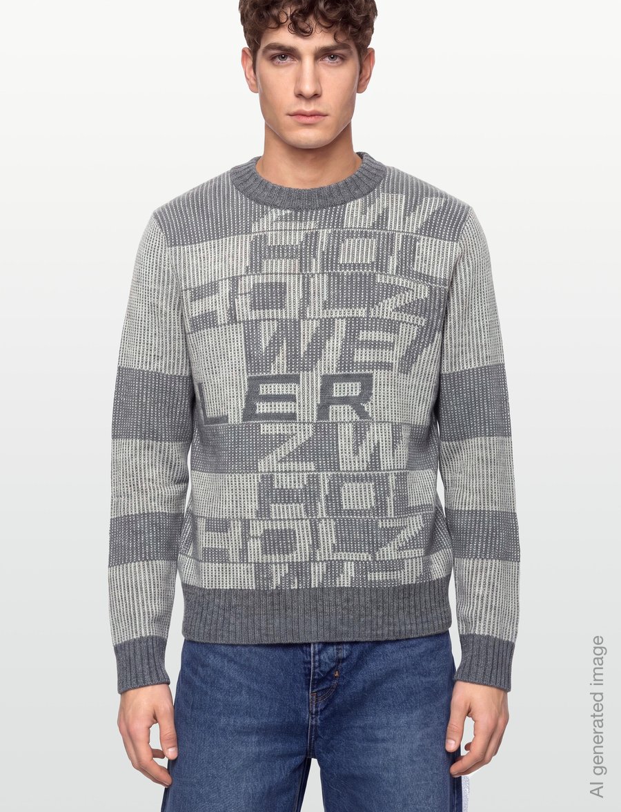 HOLZWEILER - Lev Logo Crewneck Sweater - rundhals - grey mix - 3