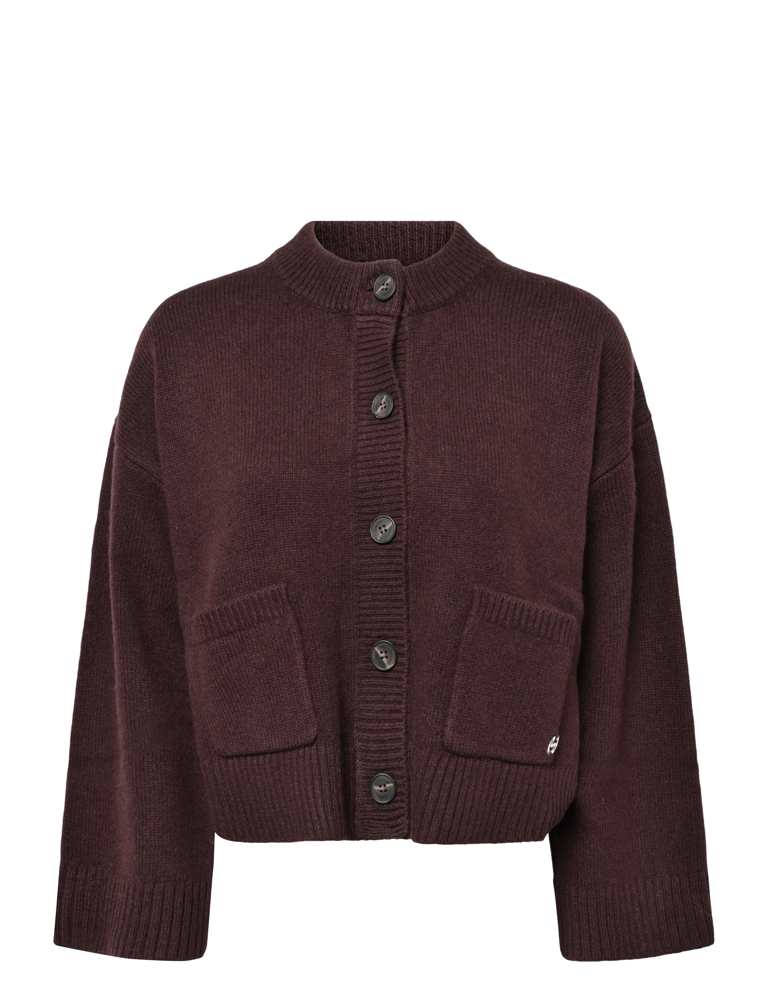 HOLZWEILER Julia Wide Cardigan, Kvinder, Vid Cardigan, Bordeaux, Str: XS