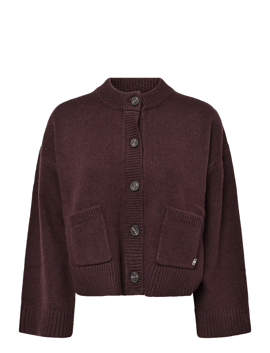 HOLZWEILER - Julia Wide Cardigan - strickjacken - burgundy - 0