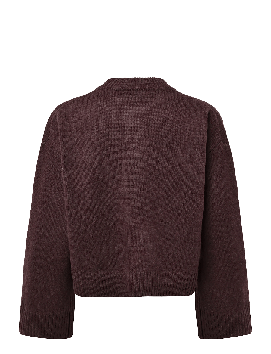 HOLZWEILER - Julia Wide Cardigan - strickjacken - burgundy - 1