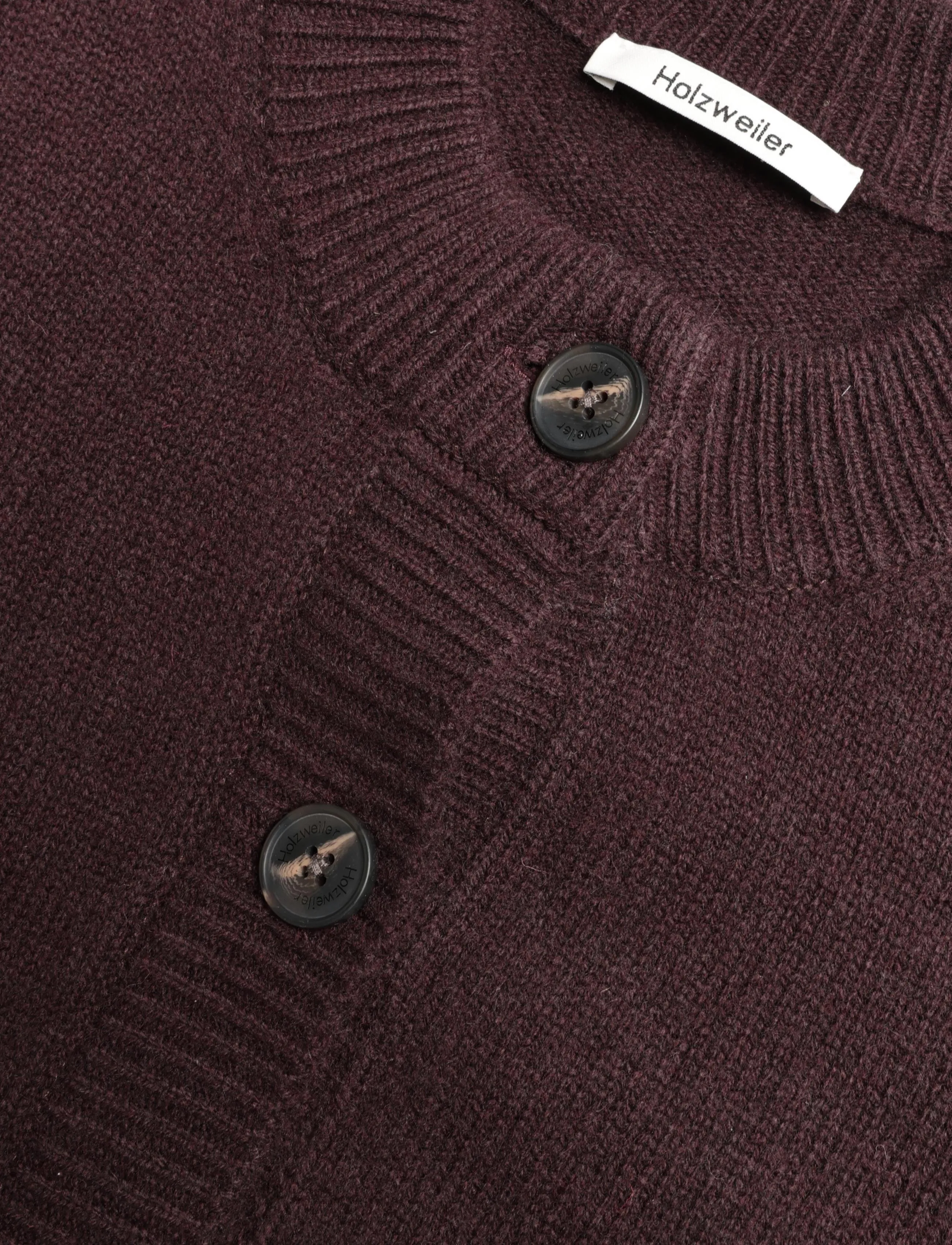 HOLZWEILER - Julia Wide Cardigan - strickjacken - burgundy - 2