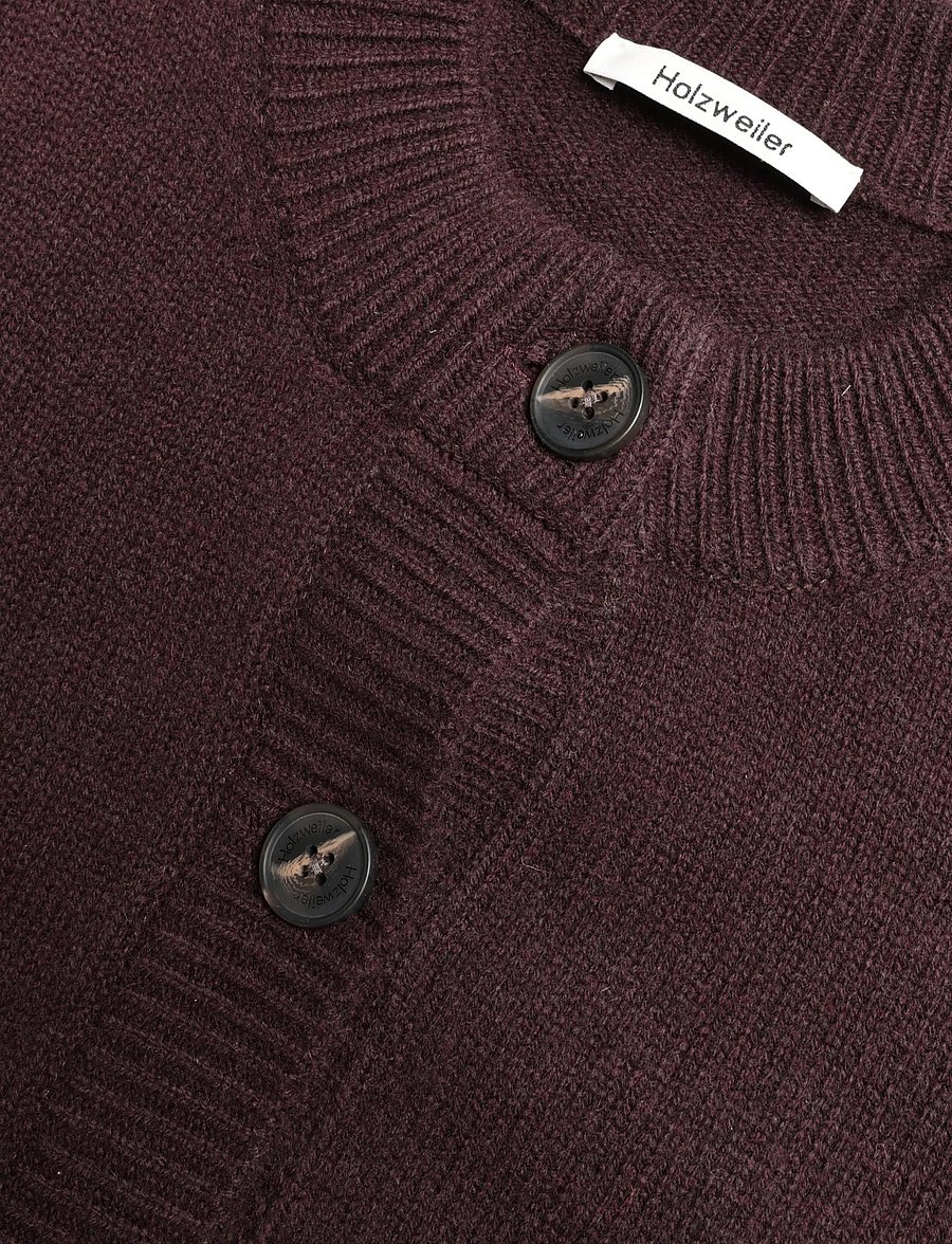 HOLZWEILER - Julia Wide Cardigan - strickjacken - burgundy - 2