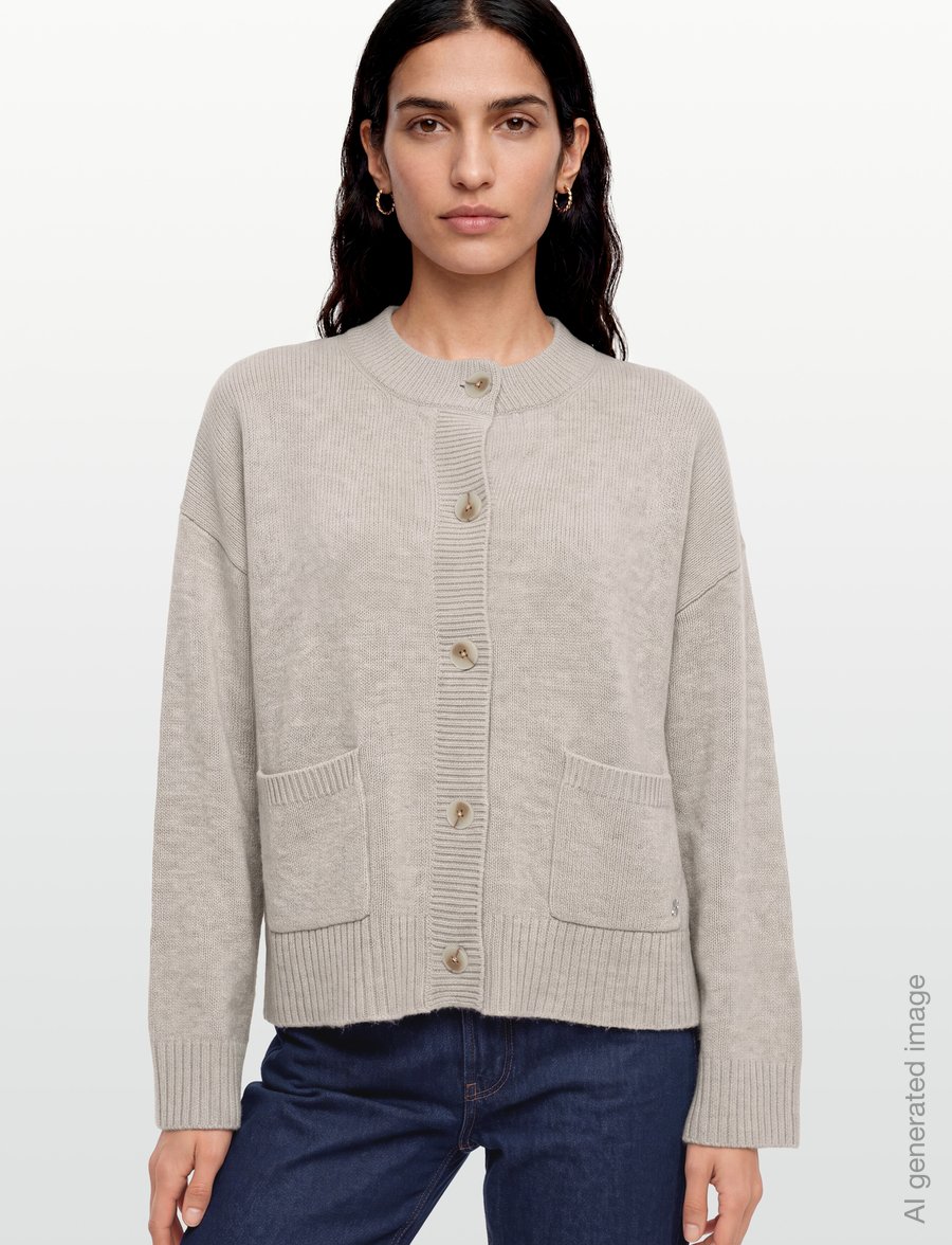 HOLZWEILER - Julia Wide Cardigan - strickjacken - ecru mix - 3