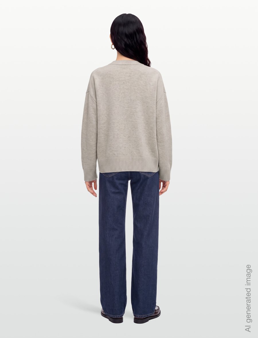 HOLZWEILER - Julia Wide Cardigan - strickjacken - ecru mix - 4