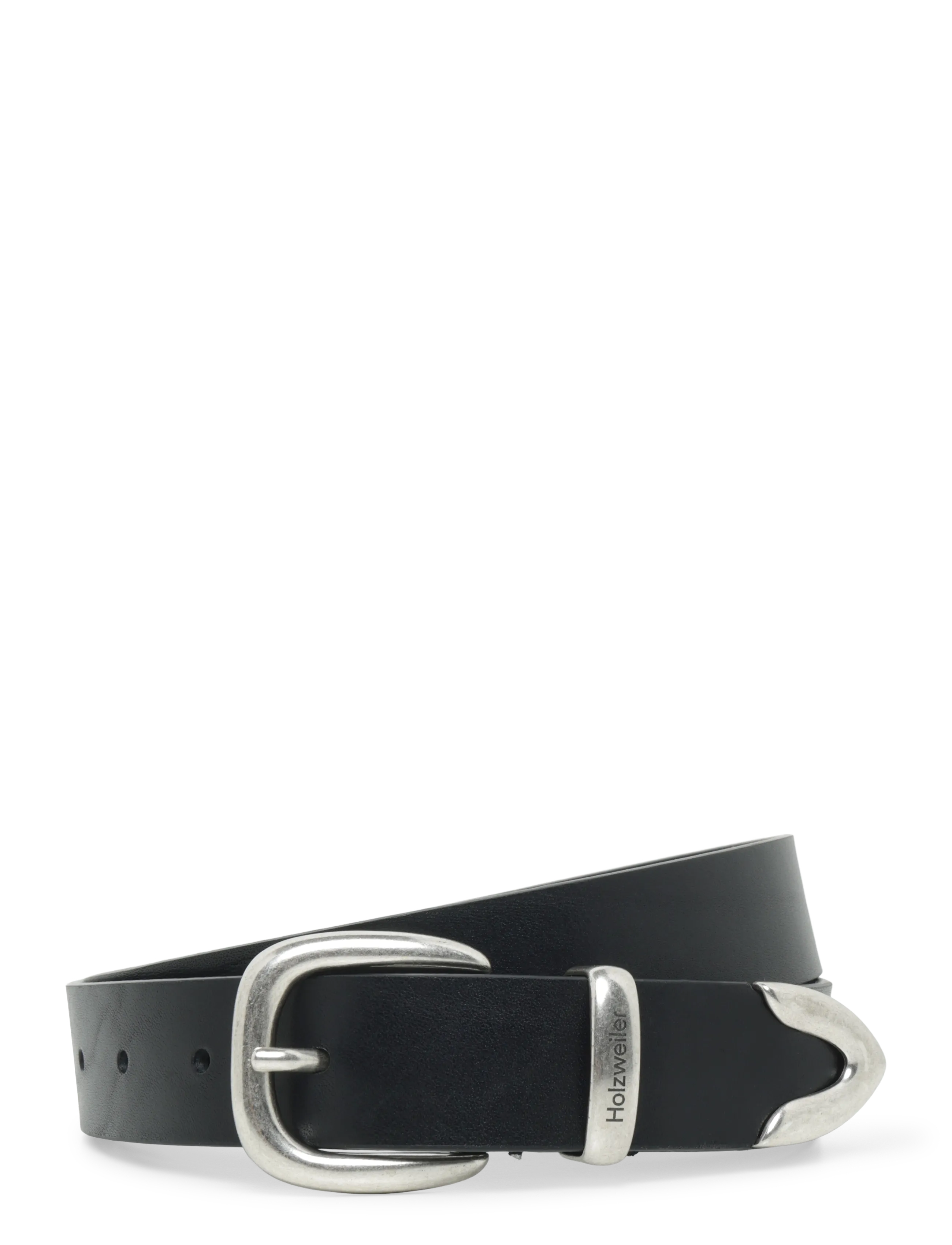 HOLZWEILER Sanne Leather Belt - Neuheiten - BLACK / black