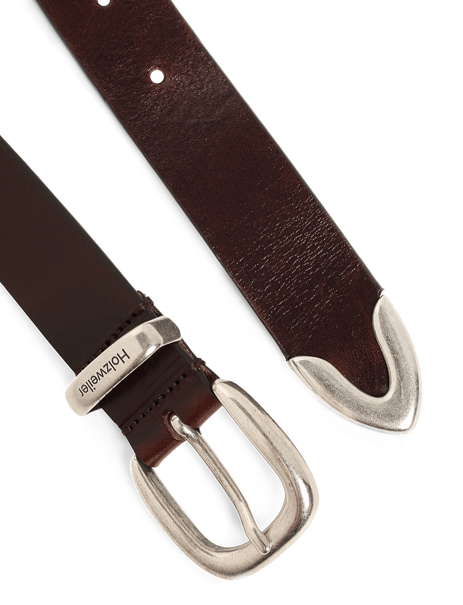 HOLZWEILER - Sanne Leather Belt - ledergürtel - dk brown - 1