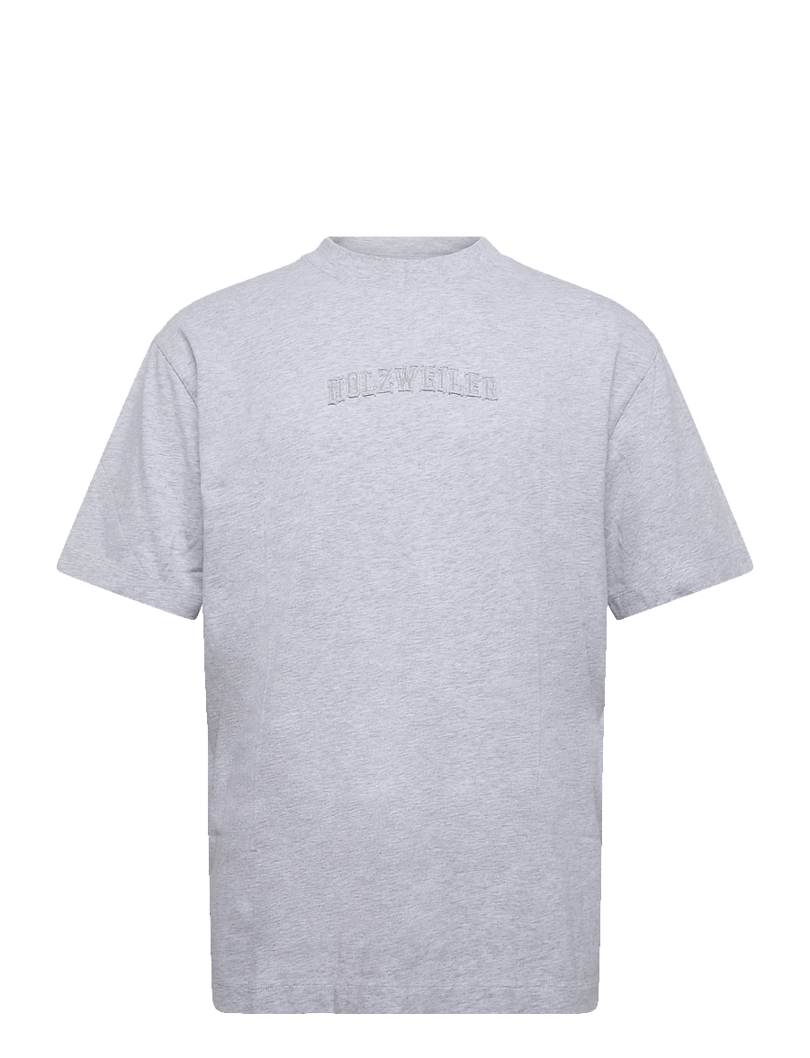 HOLZWEILER - Ranger College Tee - kurzärmelige t-shirts - lt. grey mix - 0