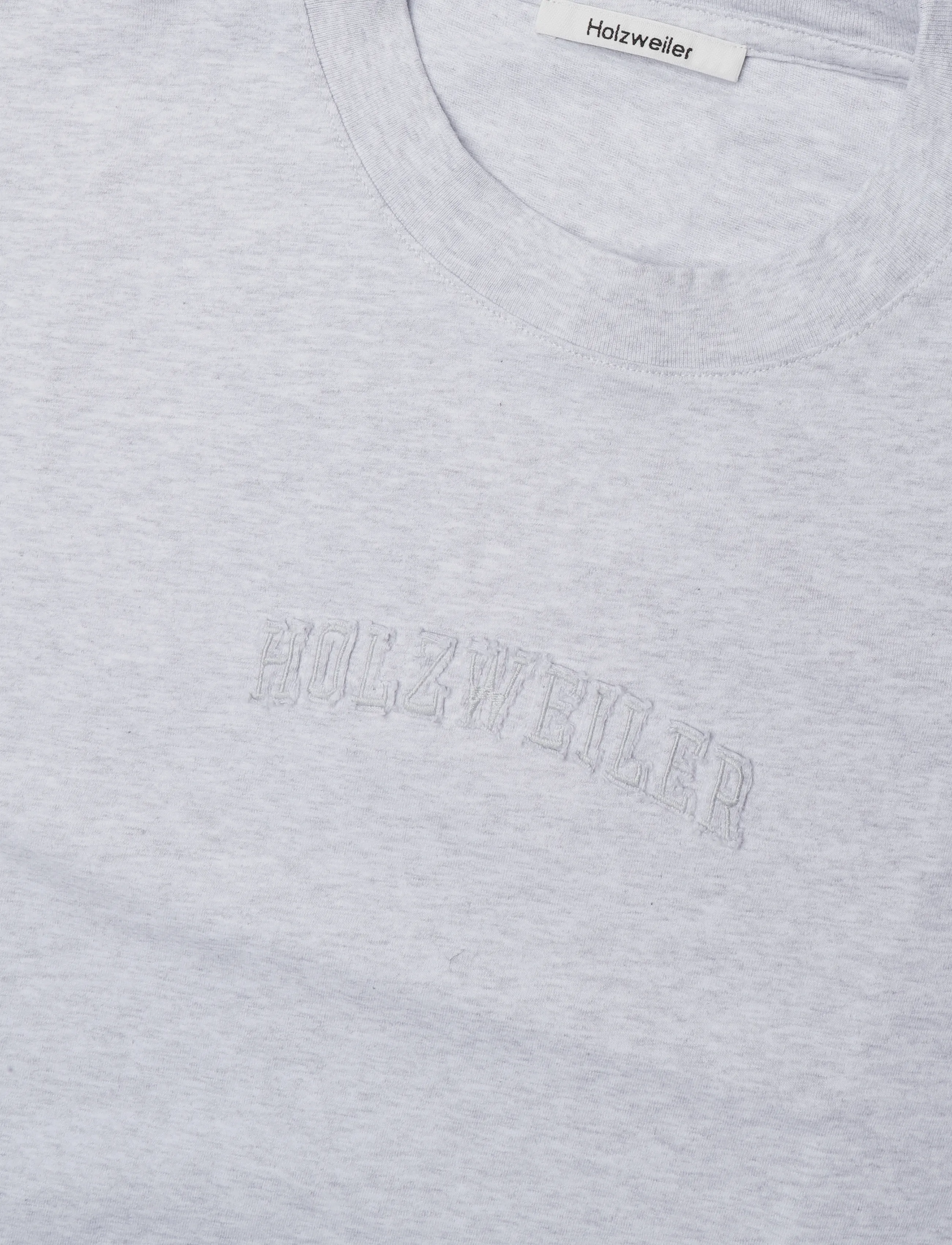 HOLZWEILER - Ranger College Tee - kurzärmelige t-shirts - lt. grey mix - 2