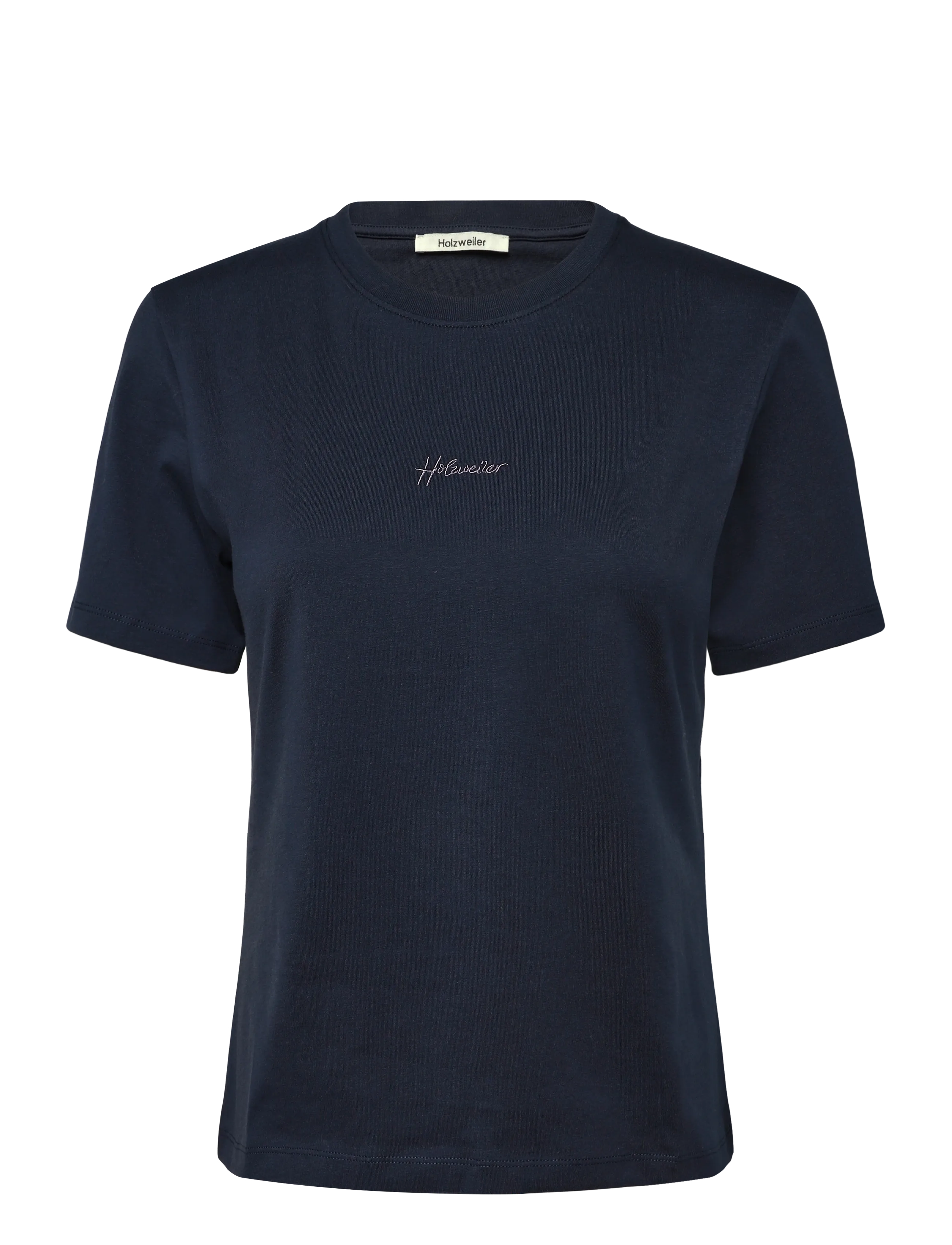 HOLZWEILER Anja Embroidery Tee - Riided - NAVY / navy