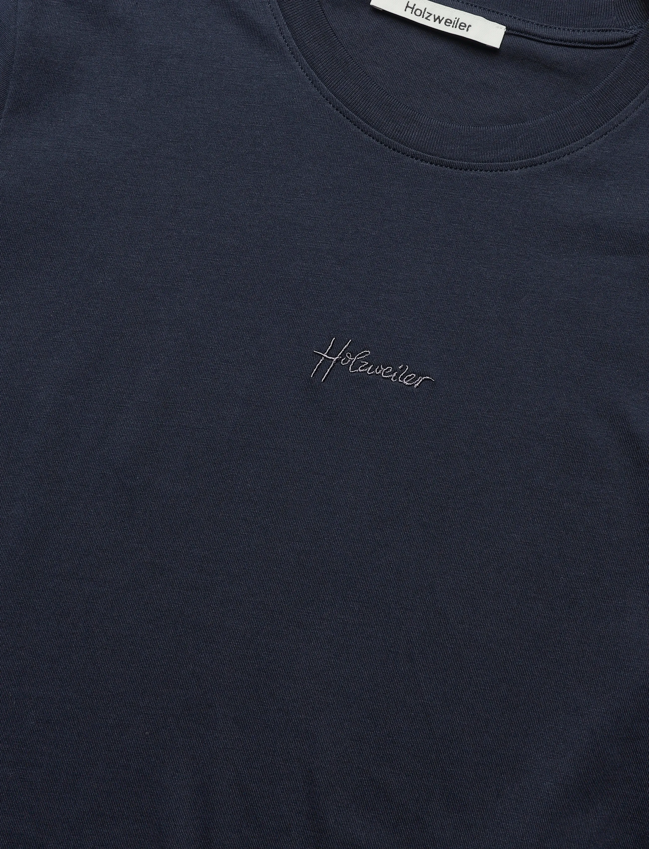 HOLZWEILER - Anja Embroidery Tee - t-särgid - navy - 2