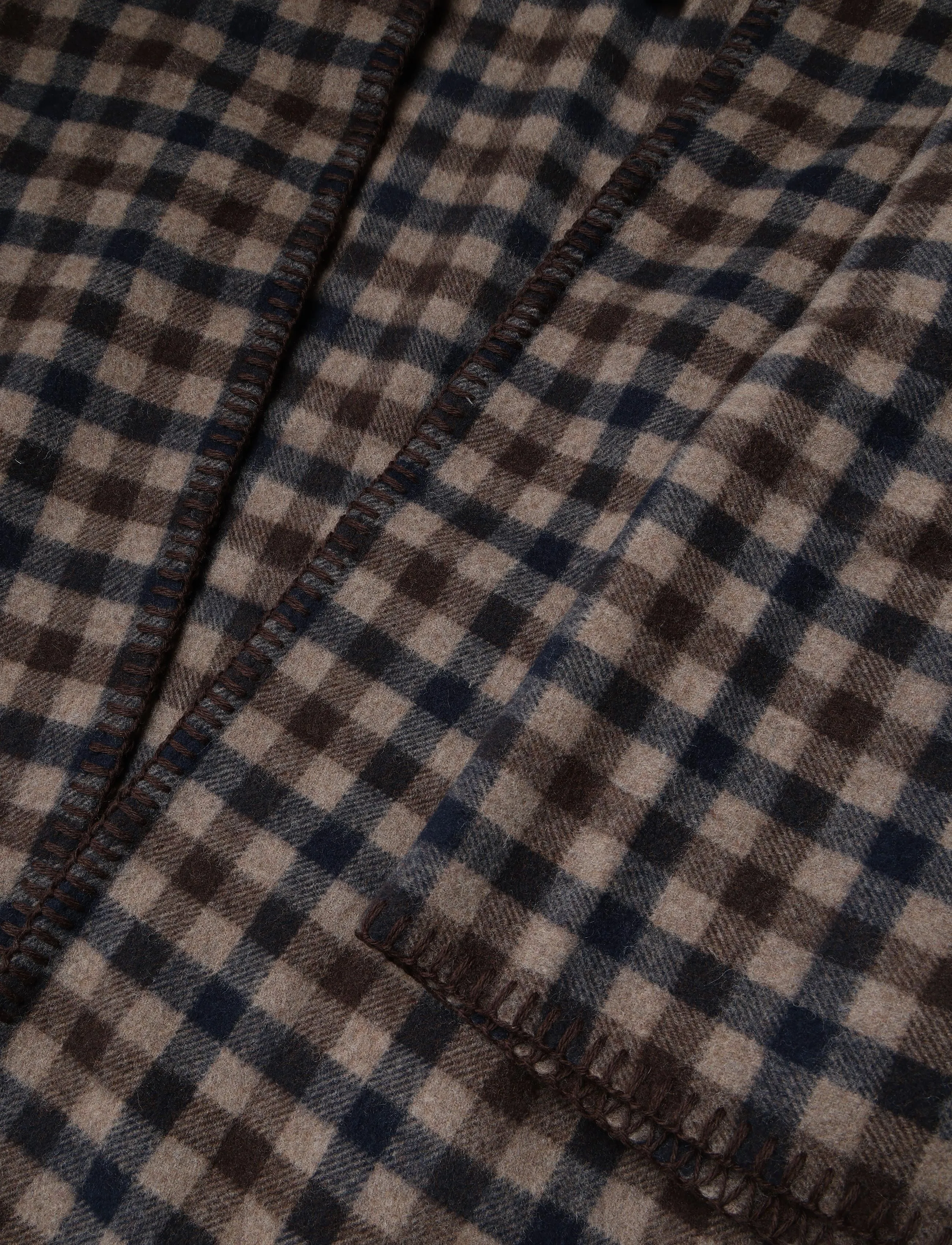 HOLZWEILER - Tableau Poncho - vinterjakker - brown check - 3