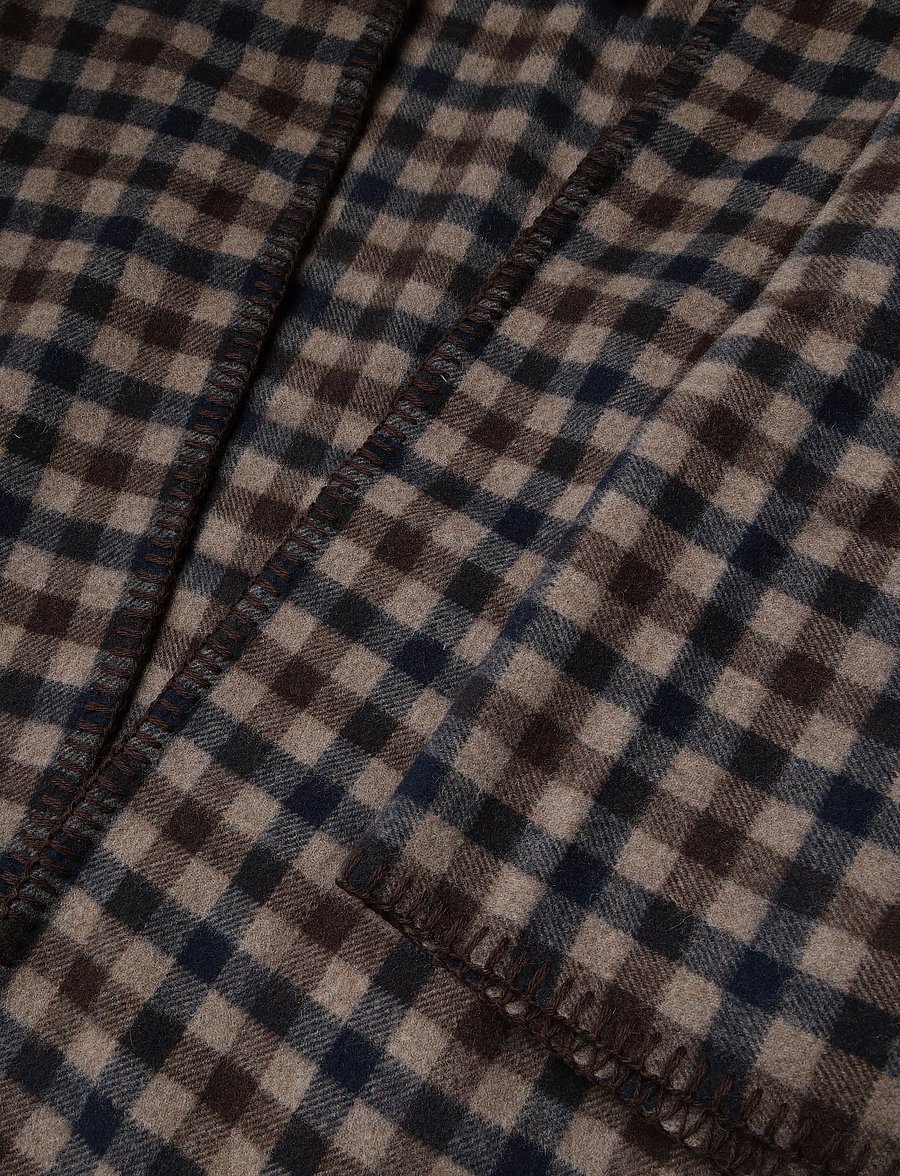 HOLZWEILER - Tableau Poncho - vinterjakker - brown check - 3