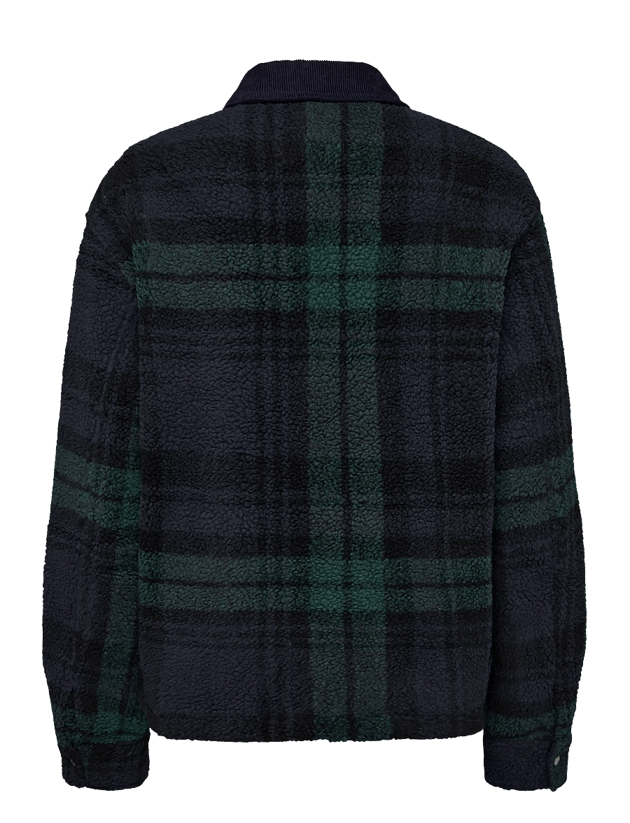 HOLZWEILER - Elix Fleece Overshirt - Überhemden - navy check - 1