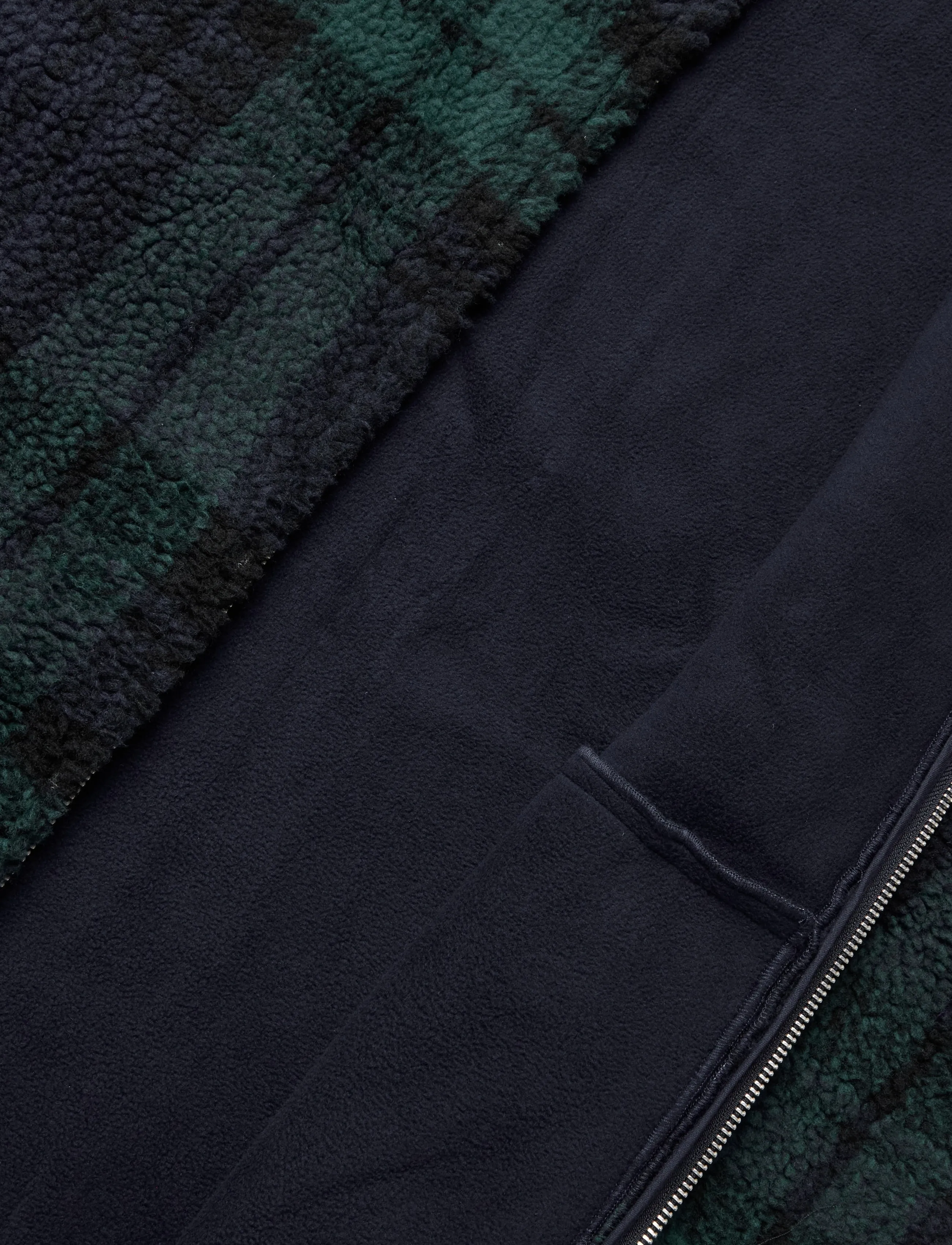 HOLZWEILER - Elix Fleece Overshirt - Überhemden - navy check - 4