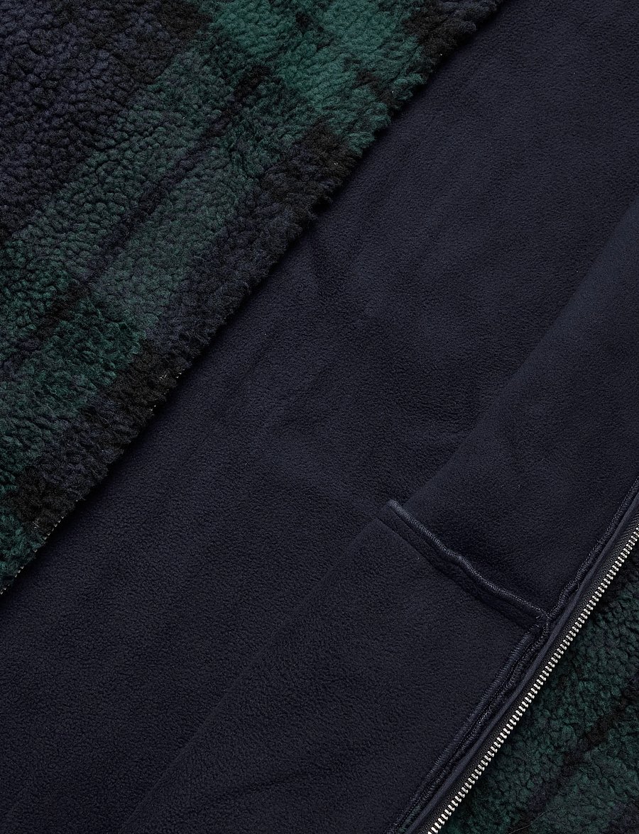 HOLZWEILER - Elix Fleece Overshirt - Überhemden - navy check - 4