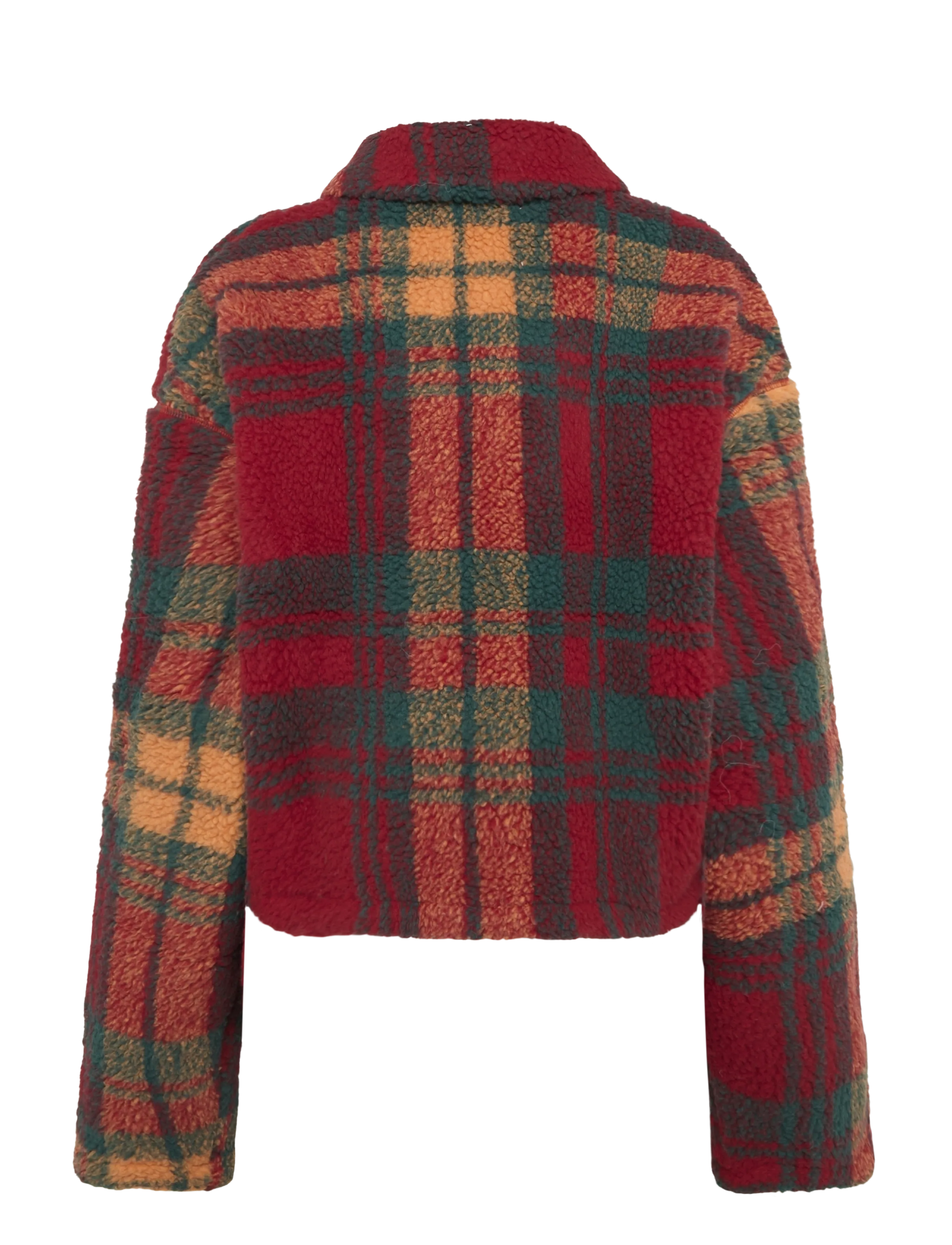 HOLZWEILER - Ellie Fleece Jacket - red check - 1