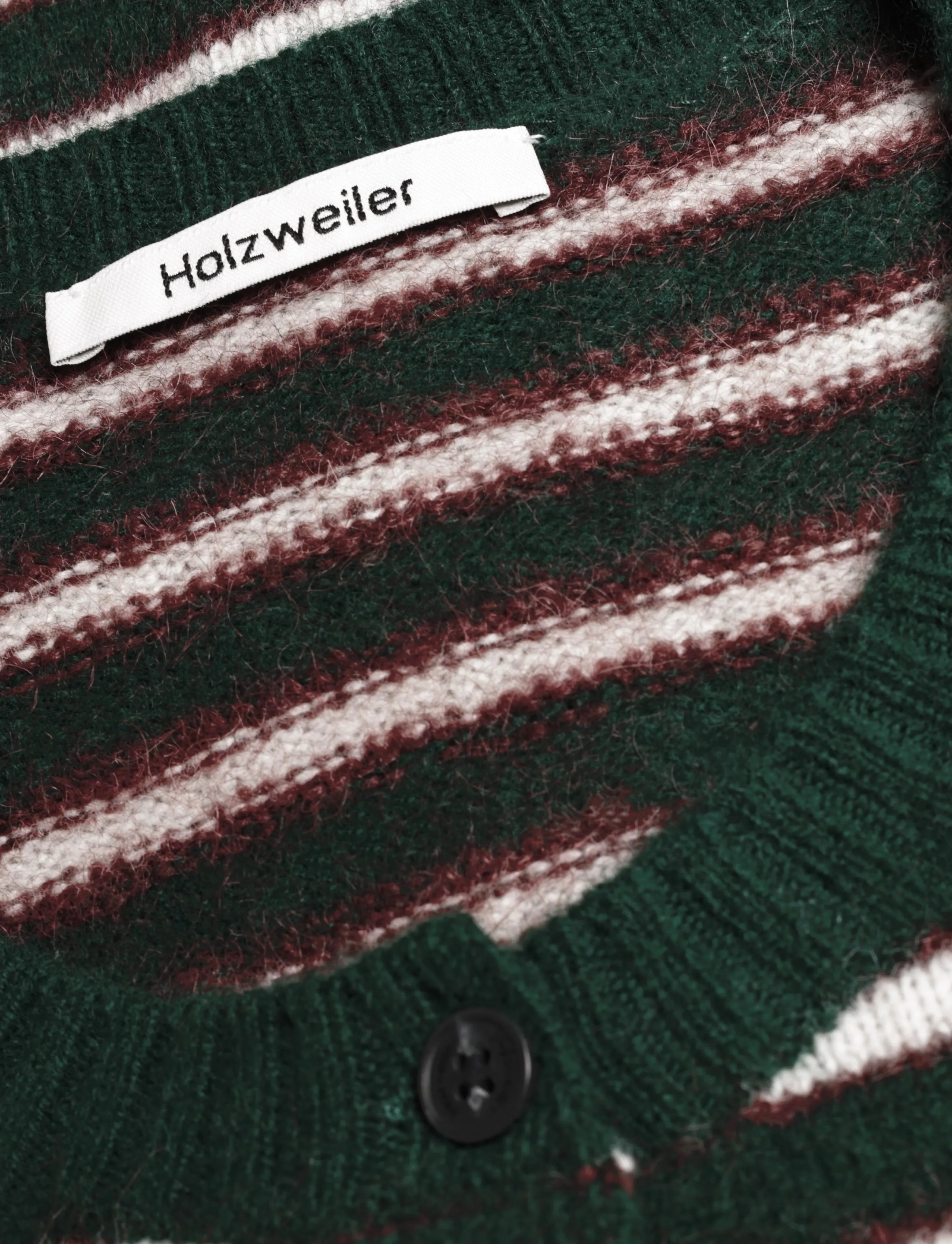 HOLZWEILER - Mia Stripe Cardigan - green stripe - 2