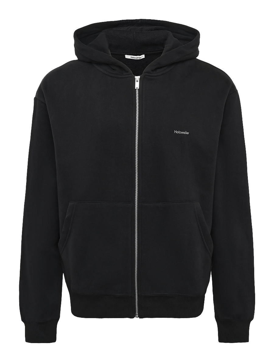 HOLZWEILER - Andrew Zip-Up Hoodie - hoodies - black - 0