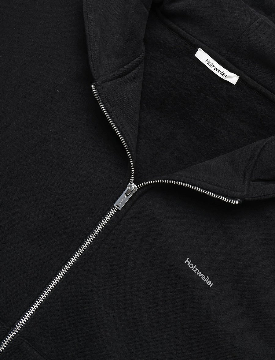 HOLZWEILER - Andrew Zip-Up Hoodie - hoodies - black - 2