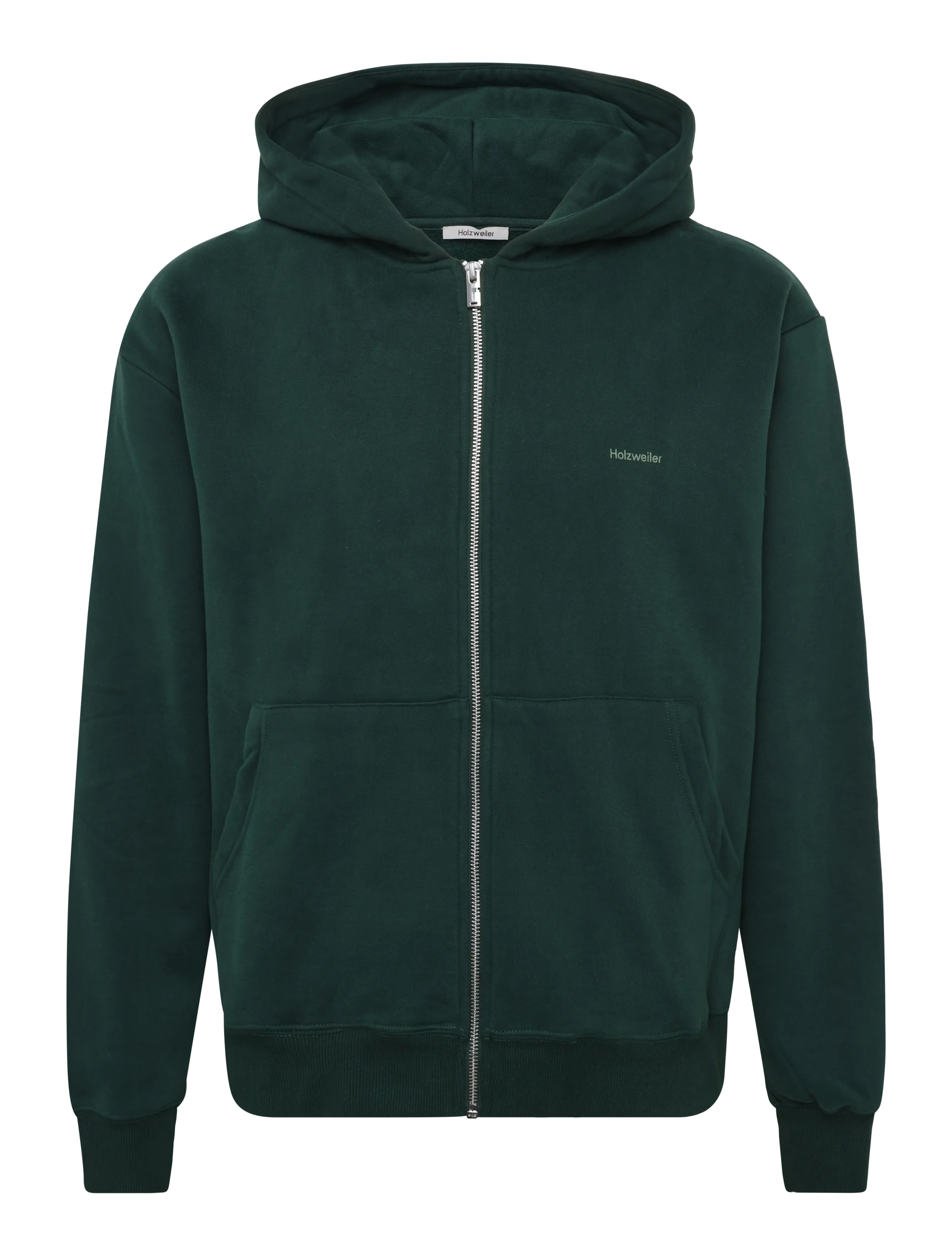 HOLZWEILER Andrew Zip-Up Hoodie - Sweatshirts - DK GREEN (SCARAB) / green