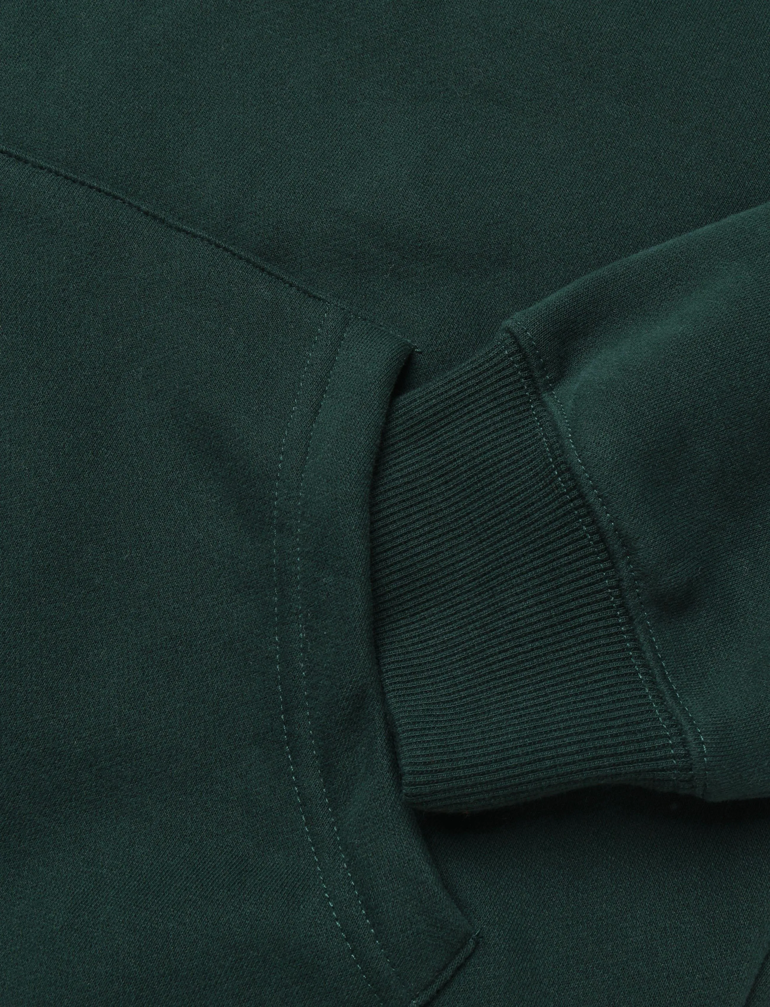 HOLZWEILER - Andrew Zip-Up Hoodie - hoodies - dk green (scarab) - 3
