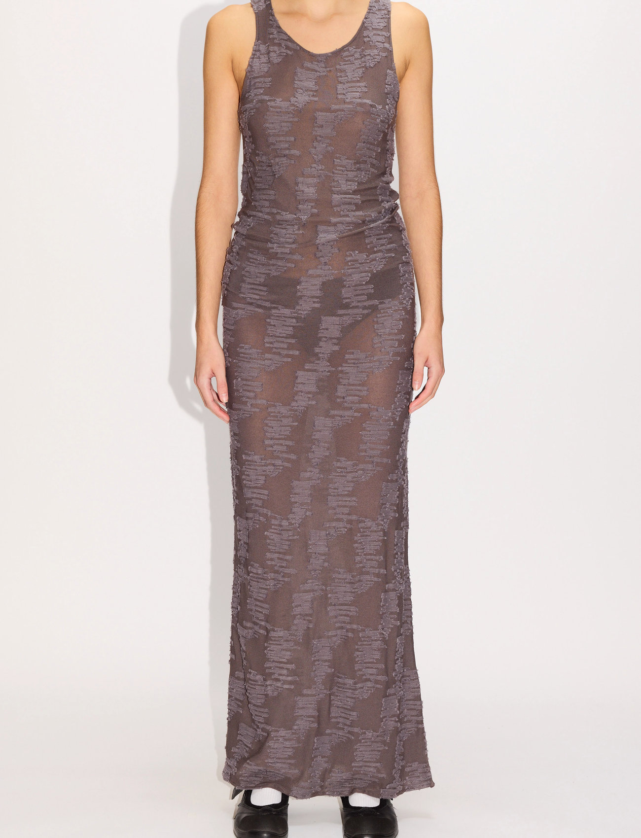Hope Seaside Dress Plum Jacquard - - 42 1