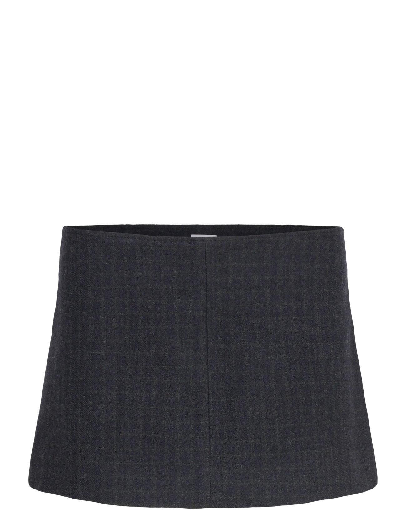 Hope Petite Skirt Grey Blue Check-38 - Navy - 34