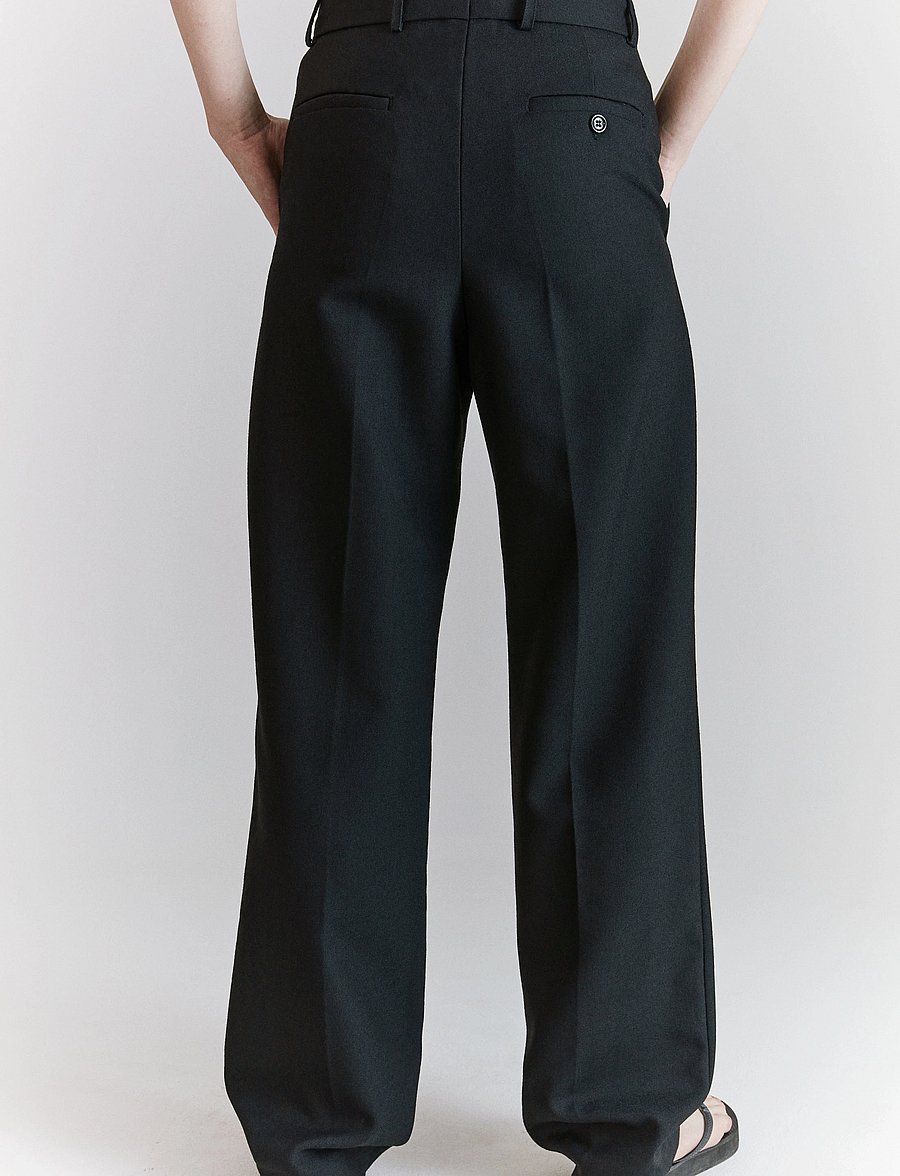Hope - Straight-leg Suit Trousers - anzugshosen - black - 3