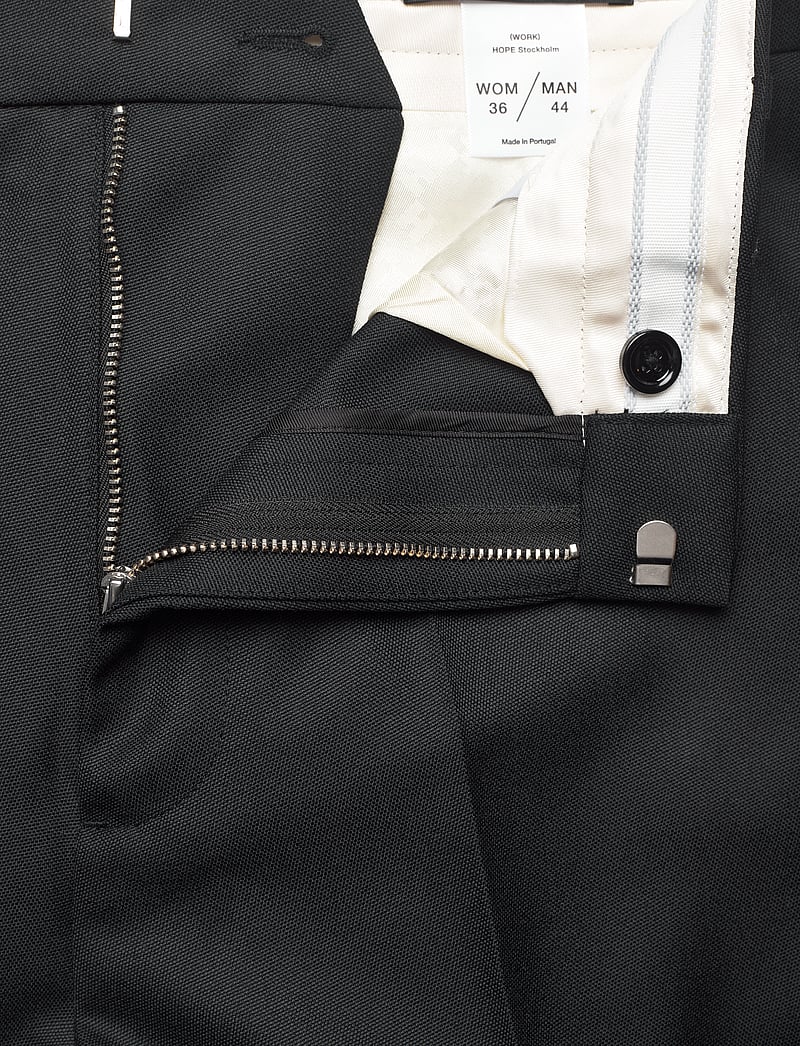 Hope - Straight-leg Suit Trousers - kostymbyxor - black - 5