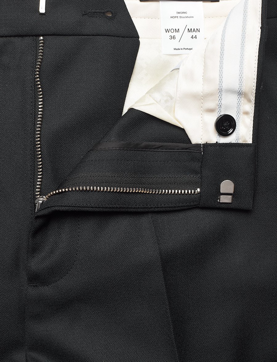 Hope - Straight-leg Suit Trousers - anzugshosen - black - 5