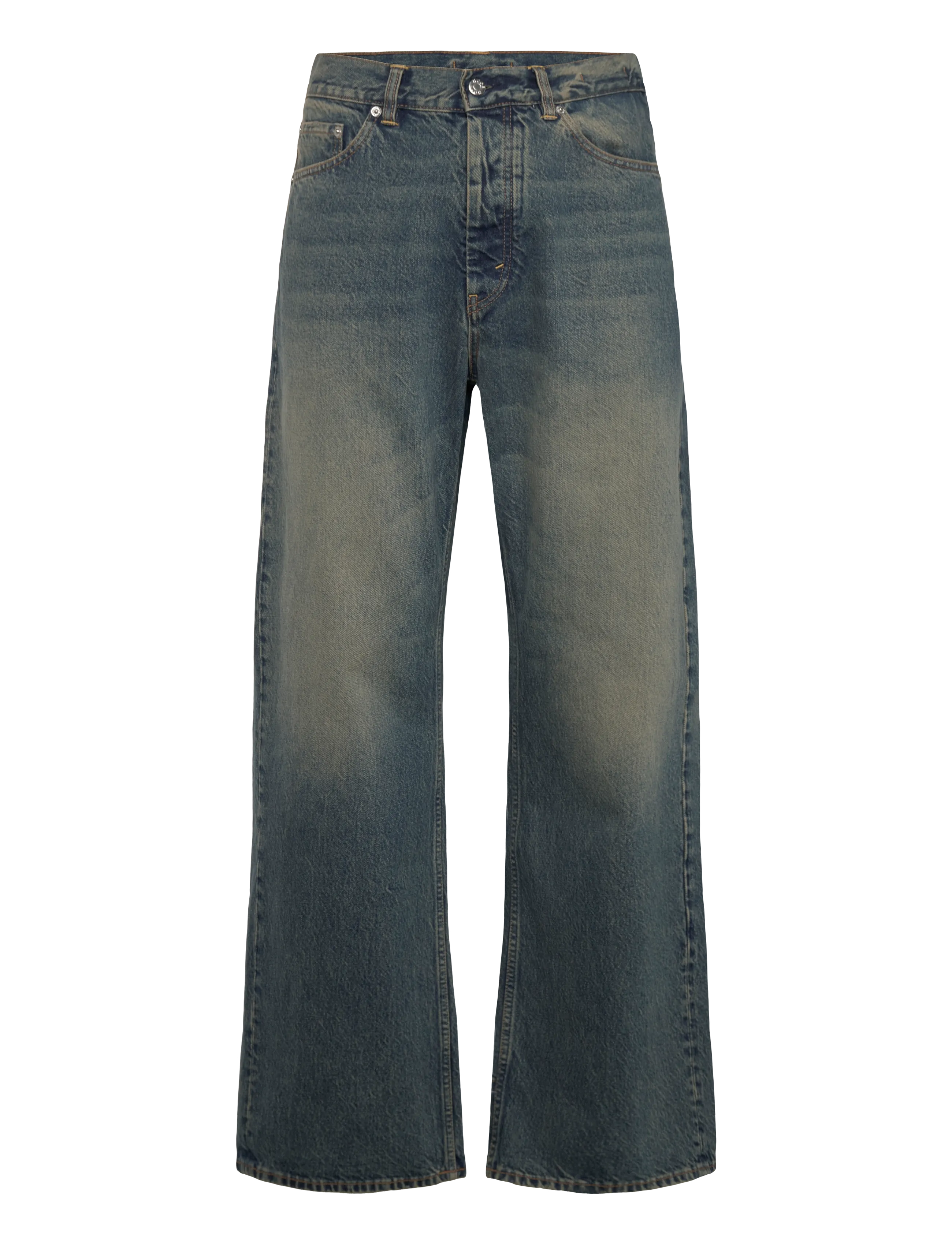 Hope - Criss Jeans Mid Blue Dirty - loose jeans - mid blue dirty - 0