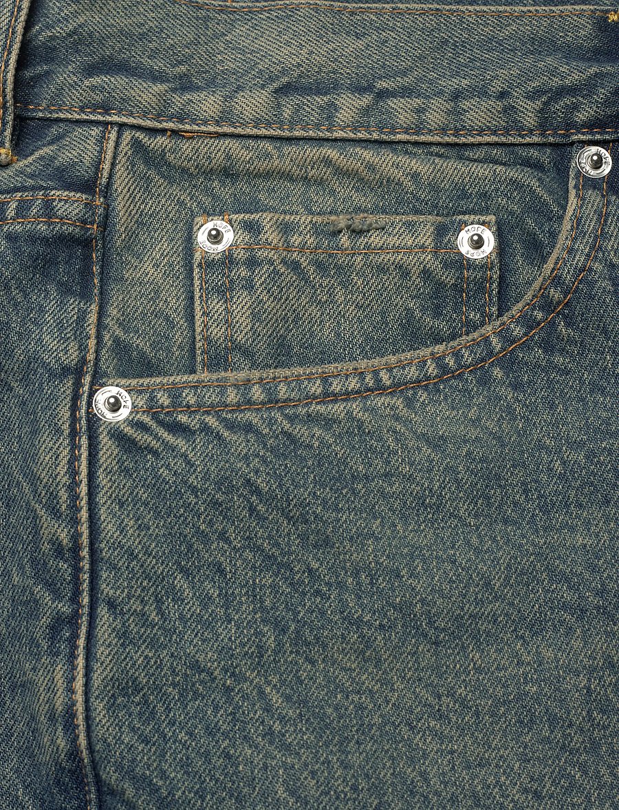 Hope - Criss Jeans Mid Blue Dirty - rúmar gallabuxur - mid blue dirty - 2