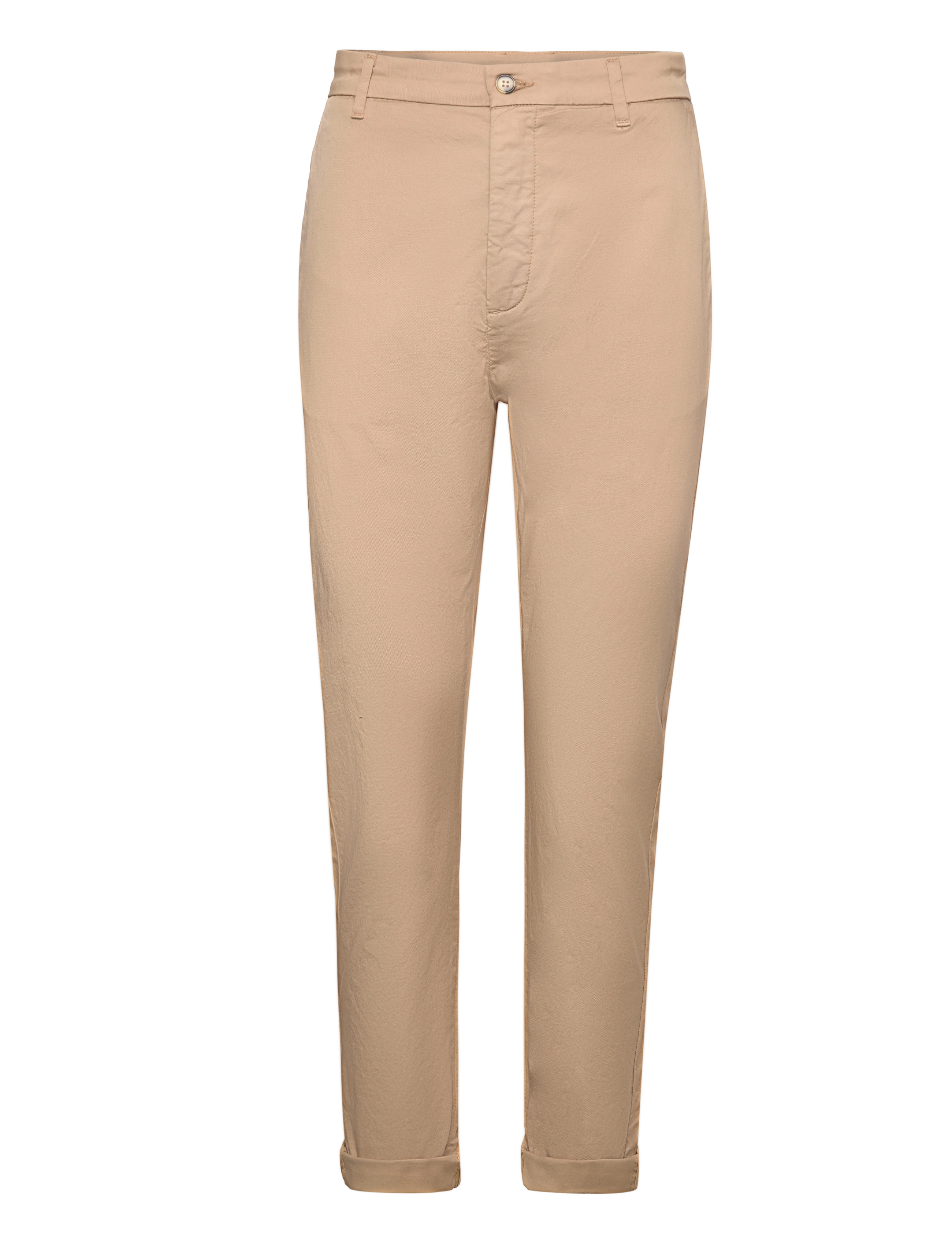 Hope Tapered-Leg Stretch Chinos, 32, Brown, Bukser > Chinos, Dame