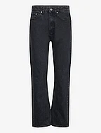 Slim High-Rise Jeans - WASHED BLACK