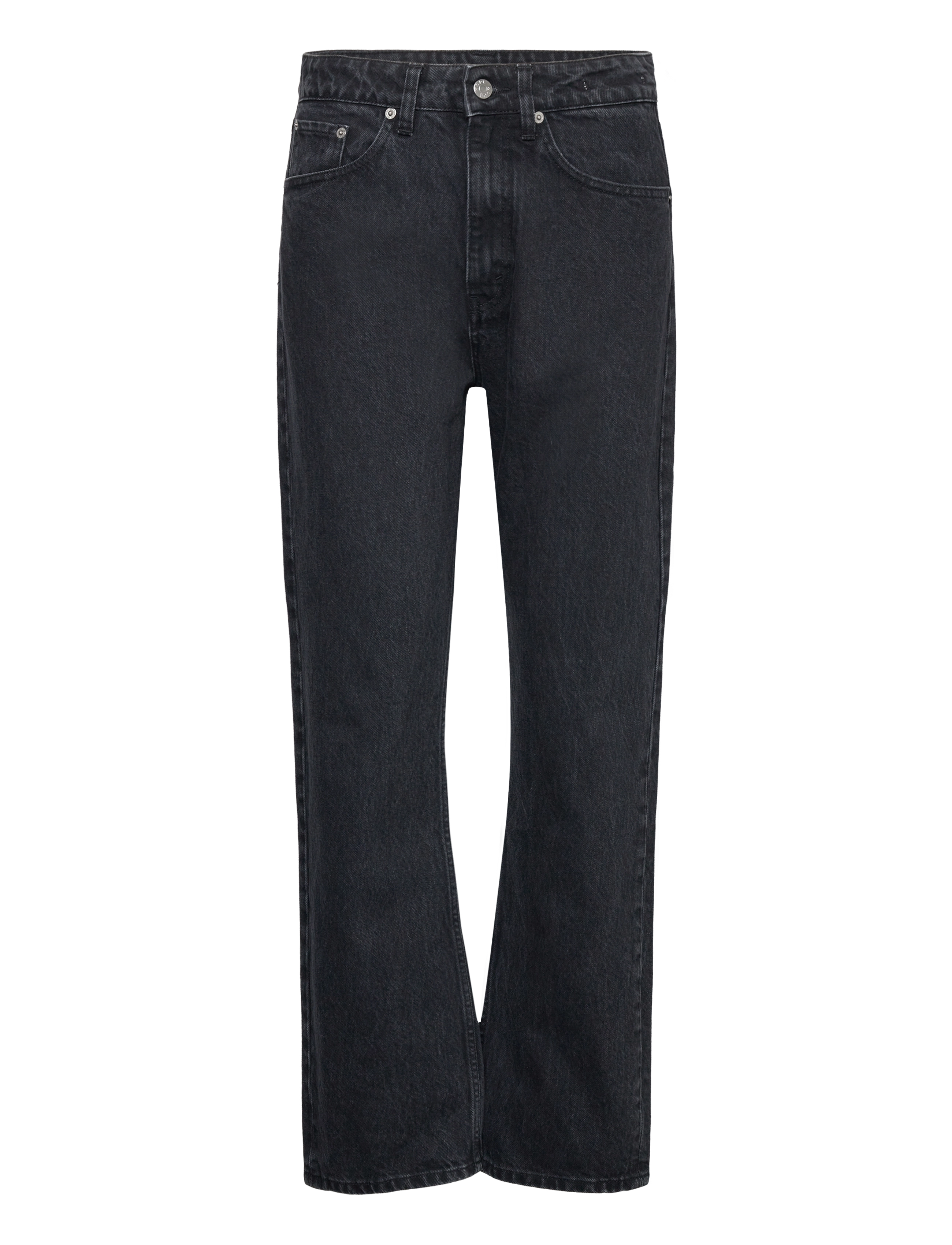 Slim High-Rise Jeans - WASHED BLACK