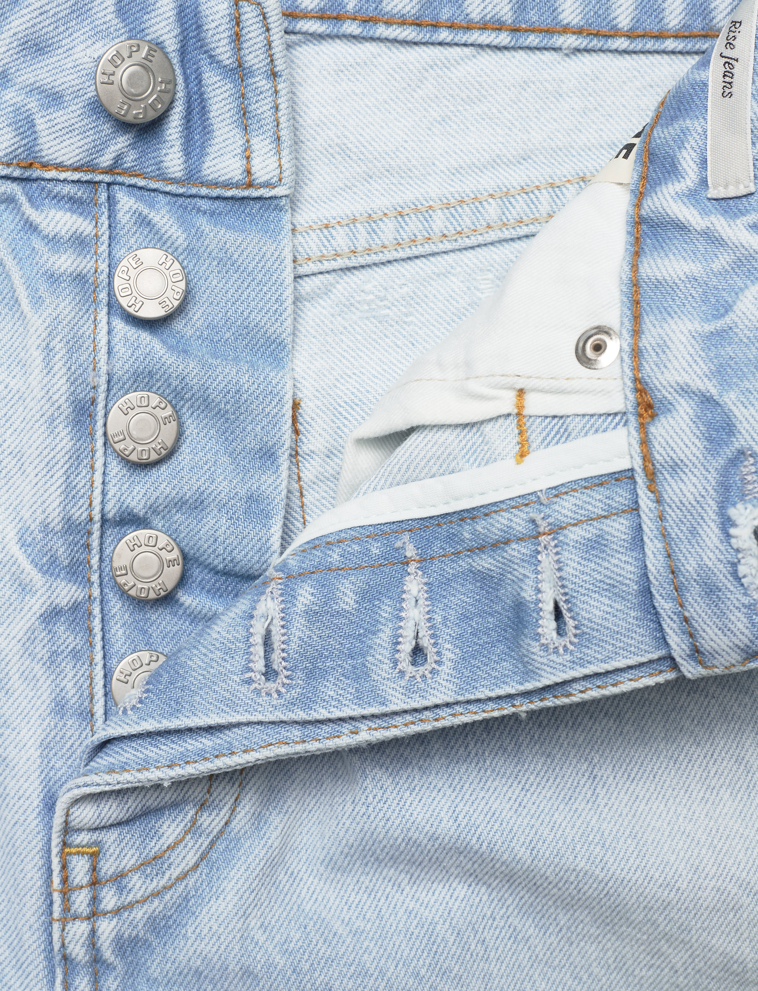 Hope - Slim High-Rise Jeans - lt blue vintage - 3