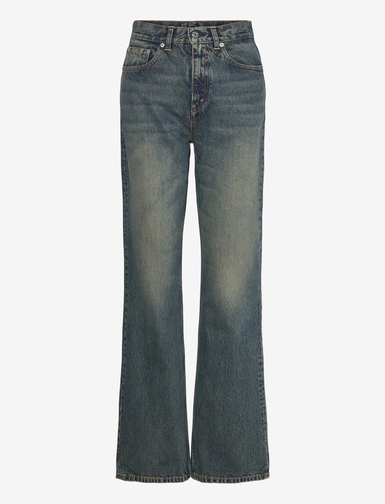 Hope - Beat Jeans Mid Blue Dirty - hosen mit weitem bein - mid blue dirty - 0