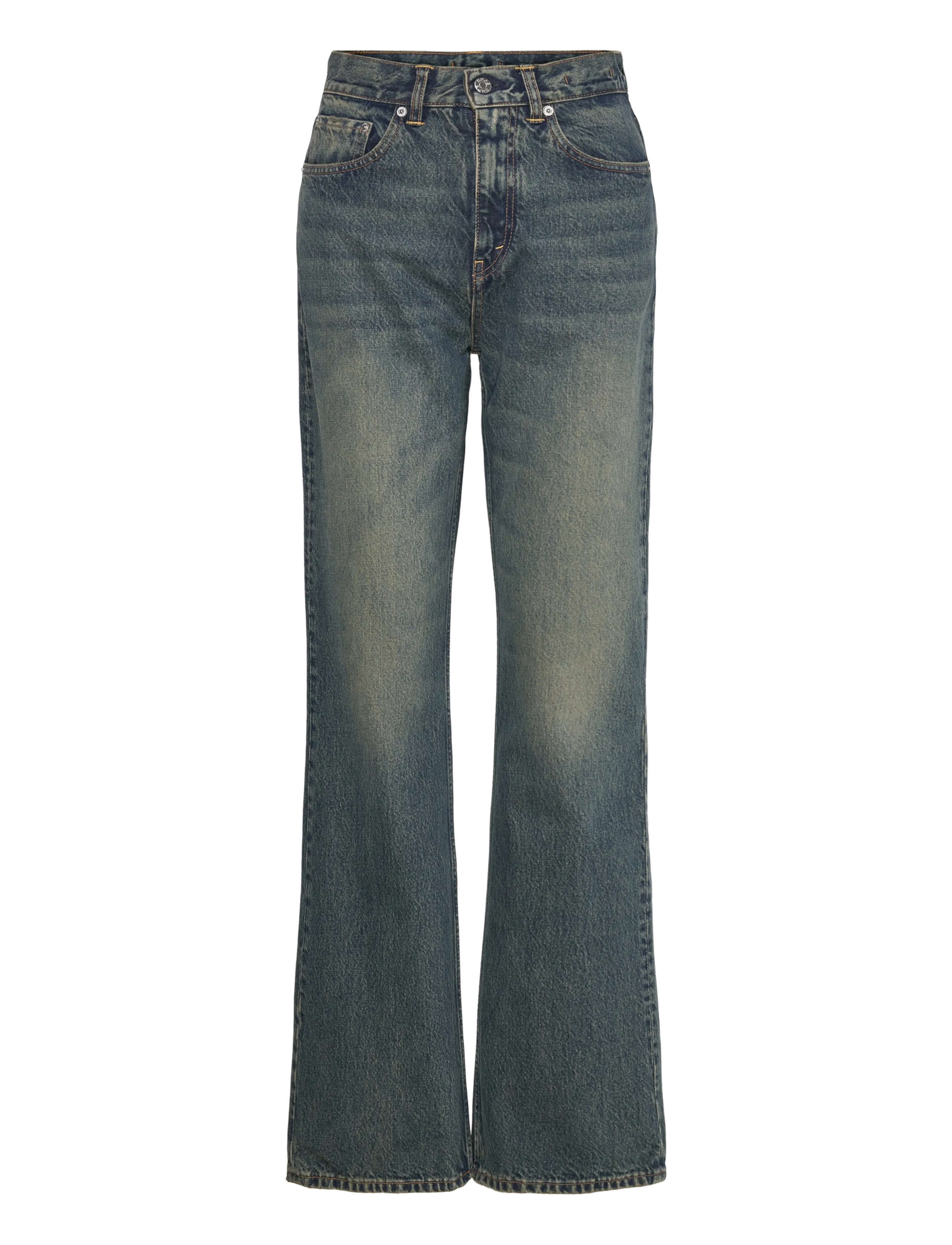 Hope Beat Jeans Mid Blue Dirty - Jeans - MID BLUE DIRTY / navy