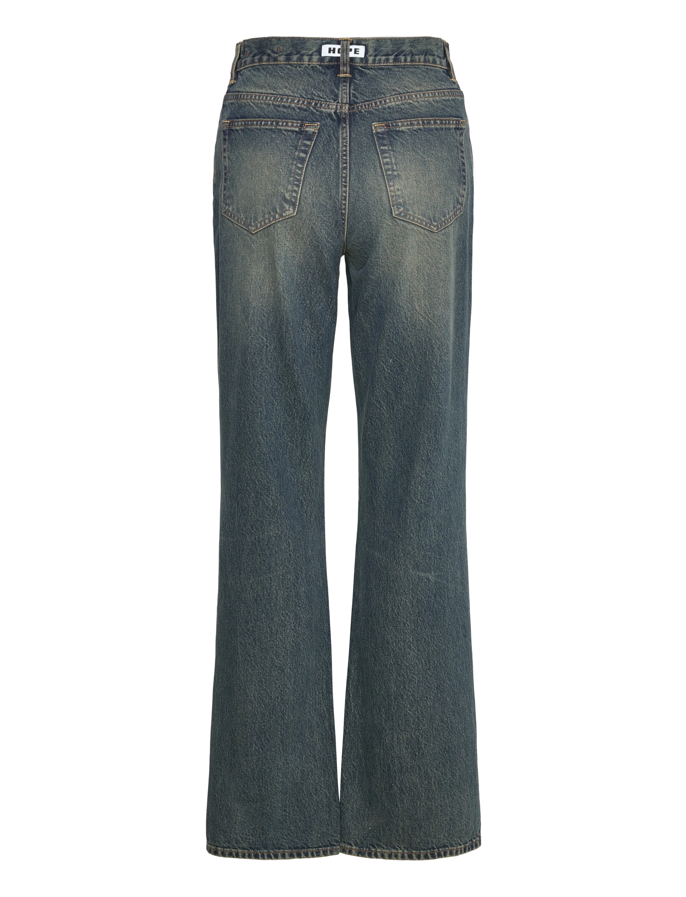 Hope - Beat Jeans Mid Blue Dirty-31 - wide leg jeans - mid blue dirty - 1
