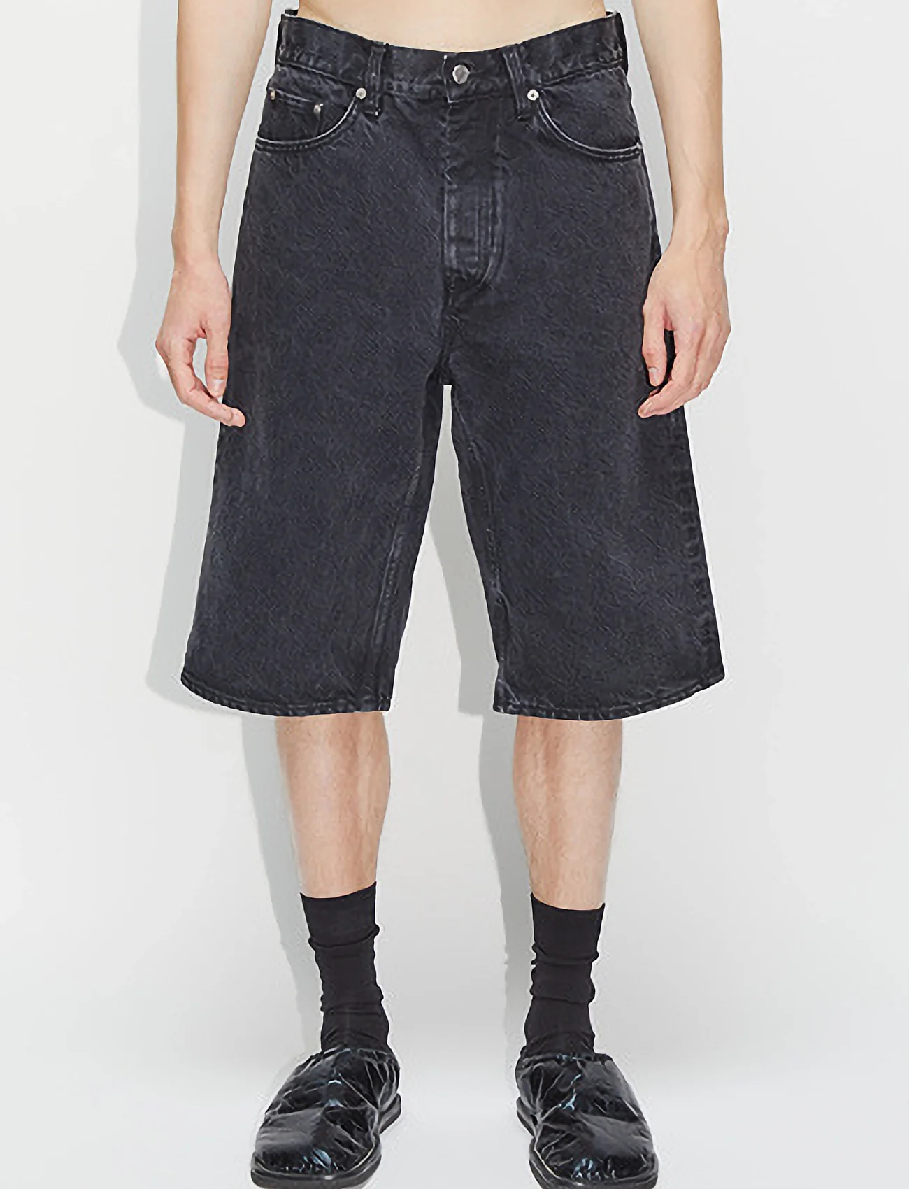 Hope - Criss Shorts Washed Black - nordisk style - washed black - 0