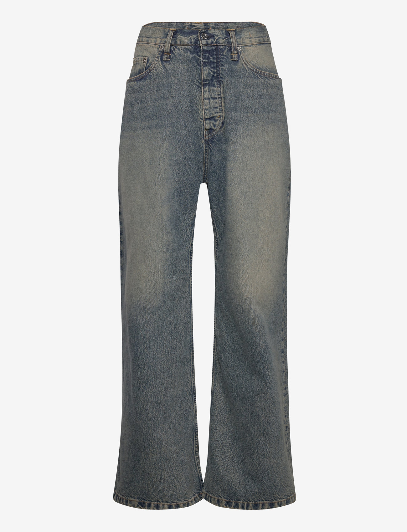 Hope - Skid Jeans Mid Blue Dirty - loose jeans - mid blue dirty - 1