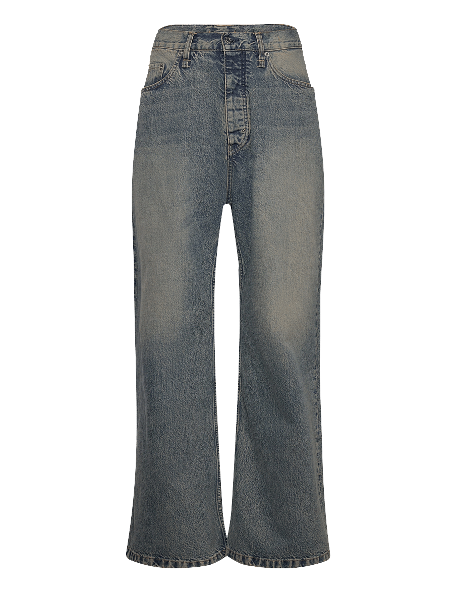 Hope - Skid Jeans - rúmar gallabuxur - mid blue dirty - 1