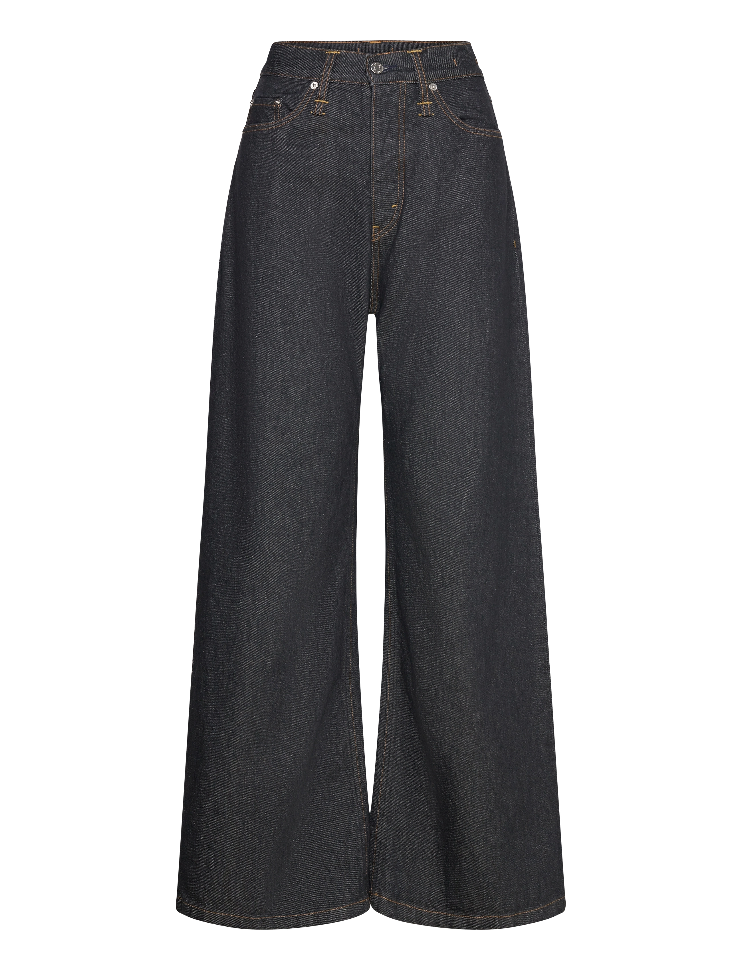 Hope Skid Jeans Rinsed Black, 33 x 32, Black, Jeans > Vidde, Dame
