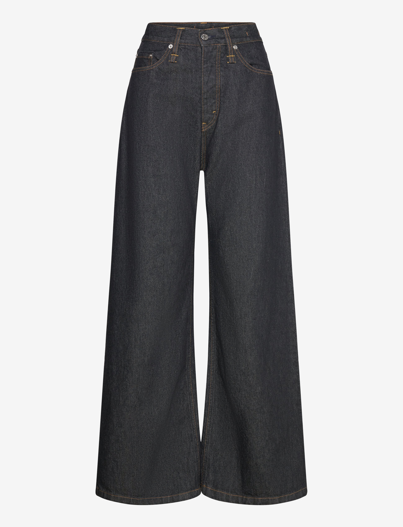 Hope - Skid Jeans Rinsed Black - brede jeans - rinsed black - 0