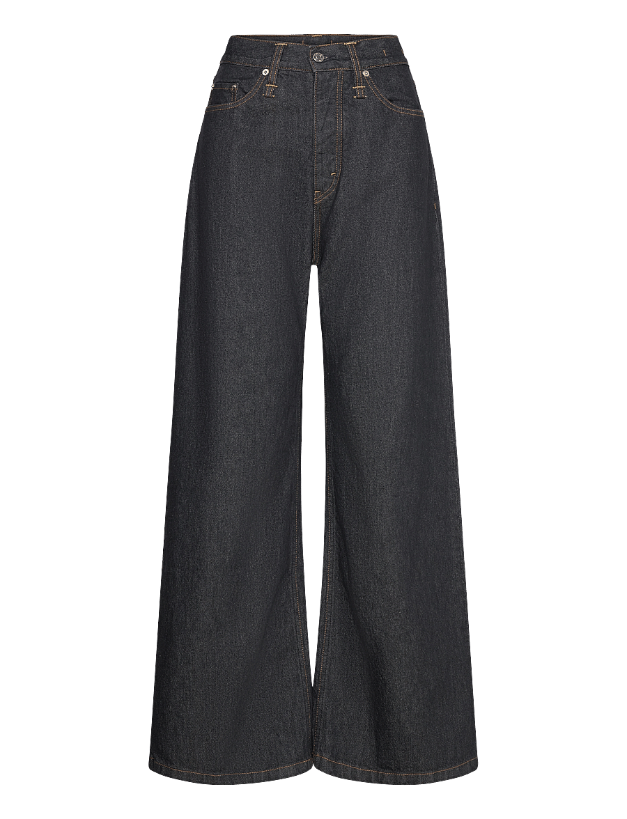 Hope - Skid Jeans Rinsed Black - brede jeans - rinsed black - 0