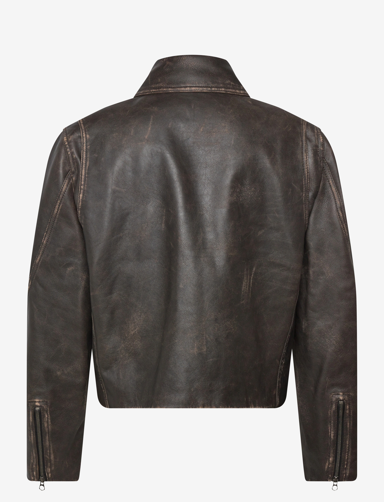 Hope - Void Leather Jacket - forårsjakker - black brown leather - 1