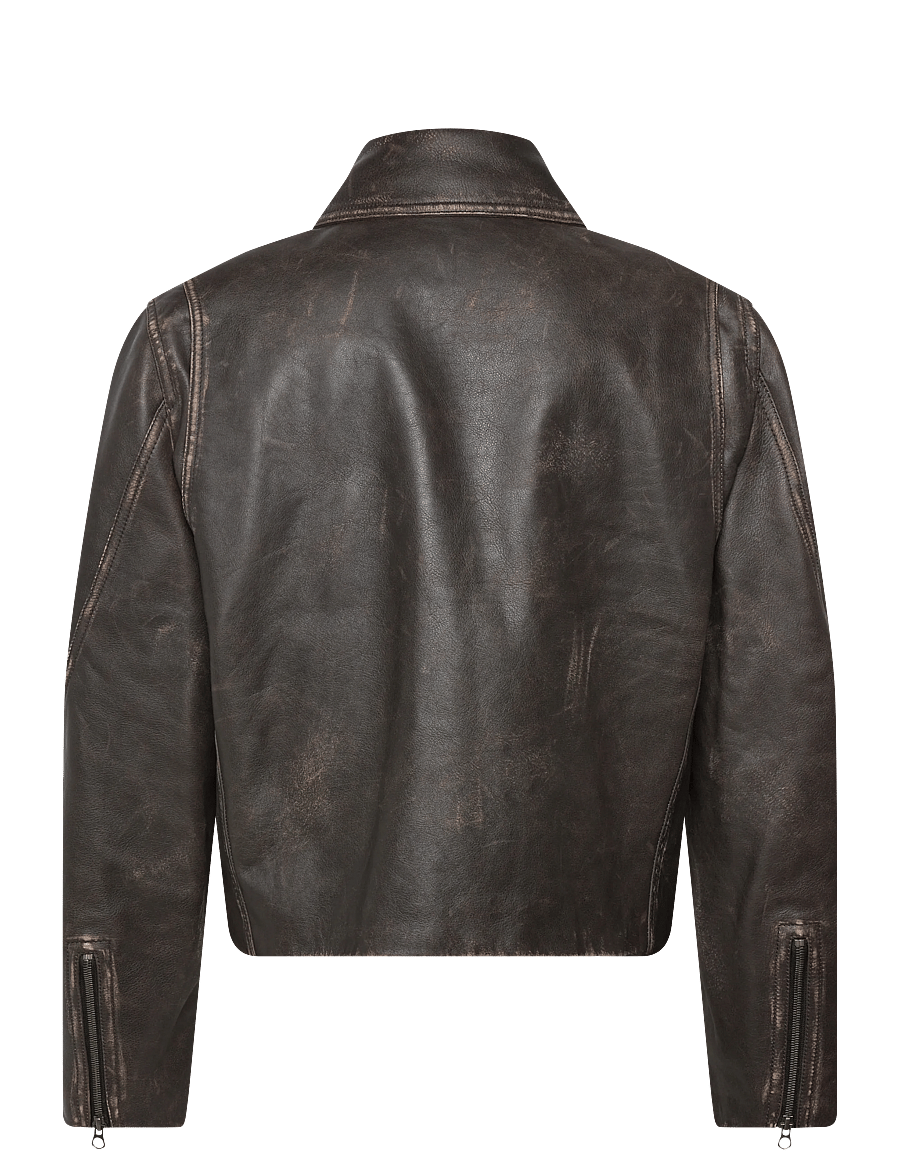 Hope - Void Leather Jacket - herbstjacken - black brown leather - 1