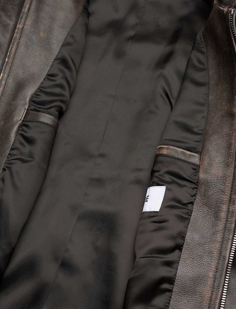 Hope - Void Leather Jacket - herbstjacken - black brown leather - 4